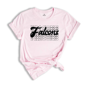 Team Mascot Shirt, Falcons Team Shirt, Falcons Team Spirit Shirt, Falcons Fan Shirt, Falcons School Shirt, Falcons School Spirit