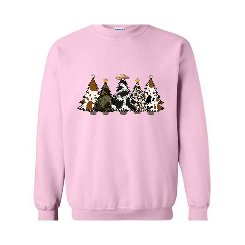 Western Christmas Sweatshirt, Christmas Sweater, Christmas Clothes, Cowboy Shirt, Western Sweatshirt, Chritmas Tree Sweatshirt