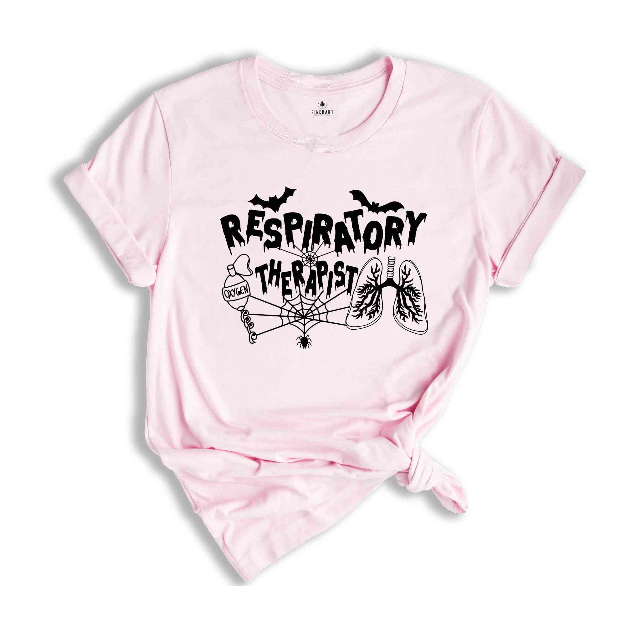 Halloween Respiratory Therapist Shirt, Therapist Crew Shirt, Halloween Tee, Respiratory Therapist Gift, Halloween Party Tee, RT Shirt