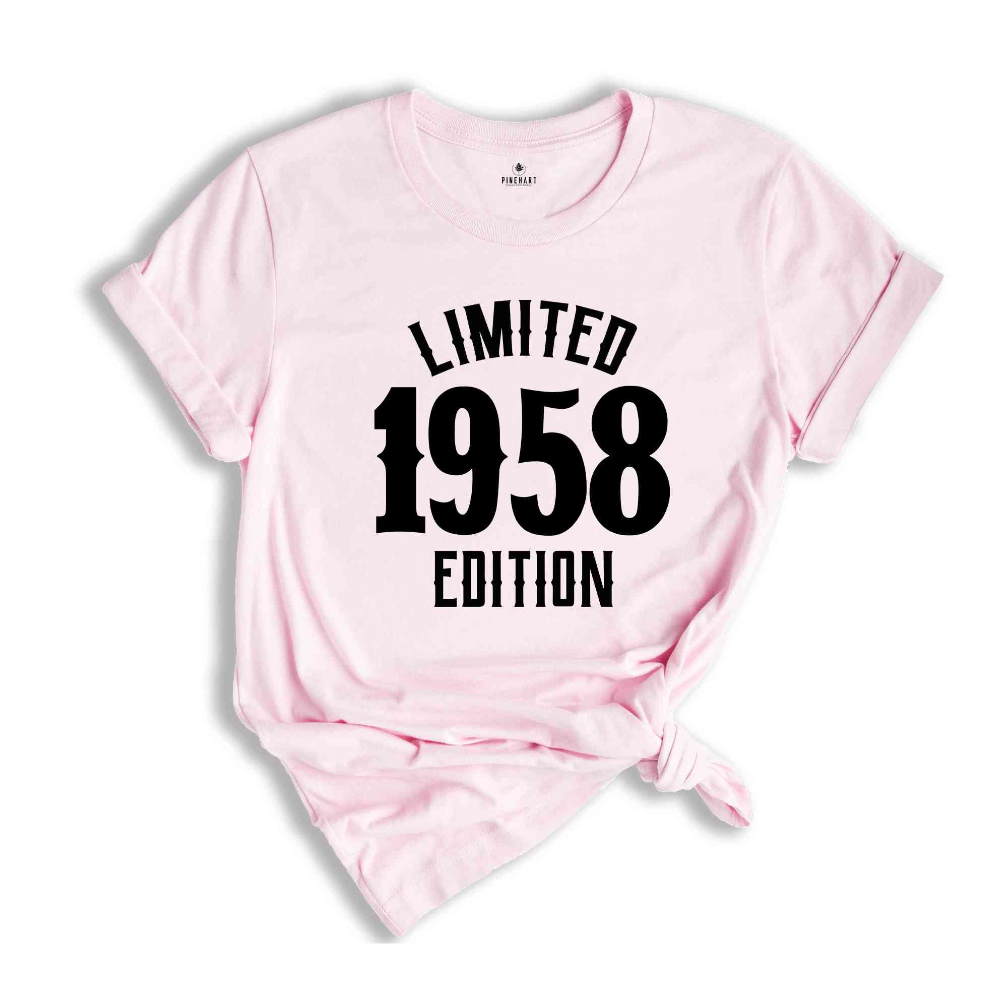 66th Birthday Shirt, Limited 1958 Edition Shirt, 66 Years Old Shirt, 66 Years Old Birthday Gift, 1958 Birthday Gift, 66th Birthday Party