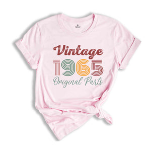 Vintage 1965 Original Parts Shirt, 59th Birthday Shirt, Vintage Shirt, Vintage 1965 Shirt, 59th Birthday Gift, Retro Shirt