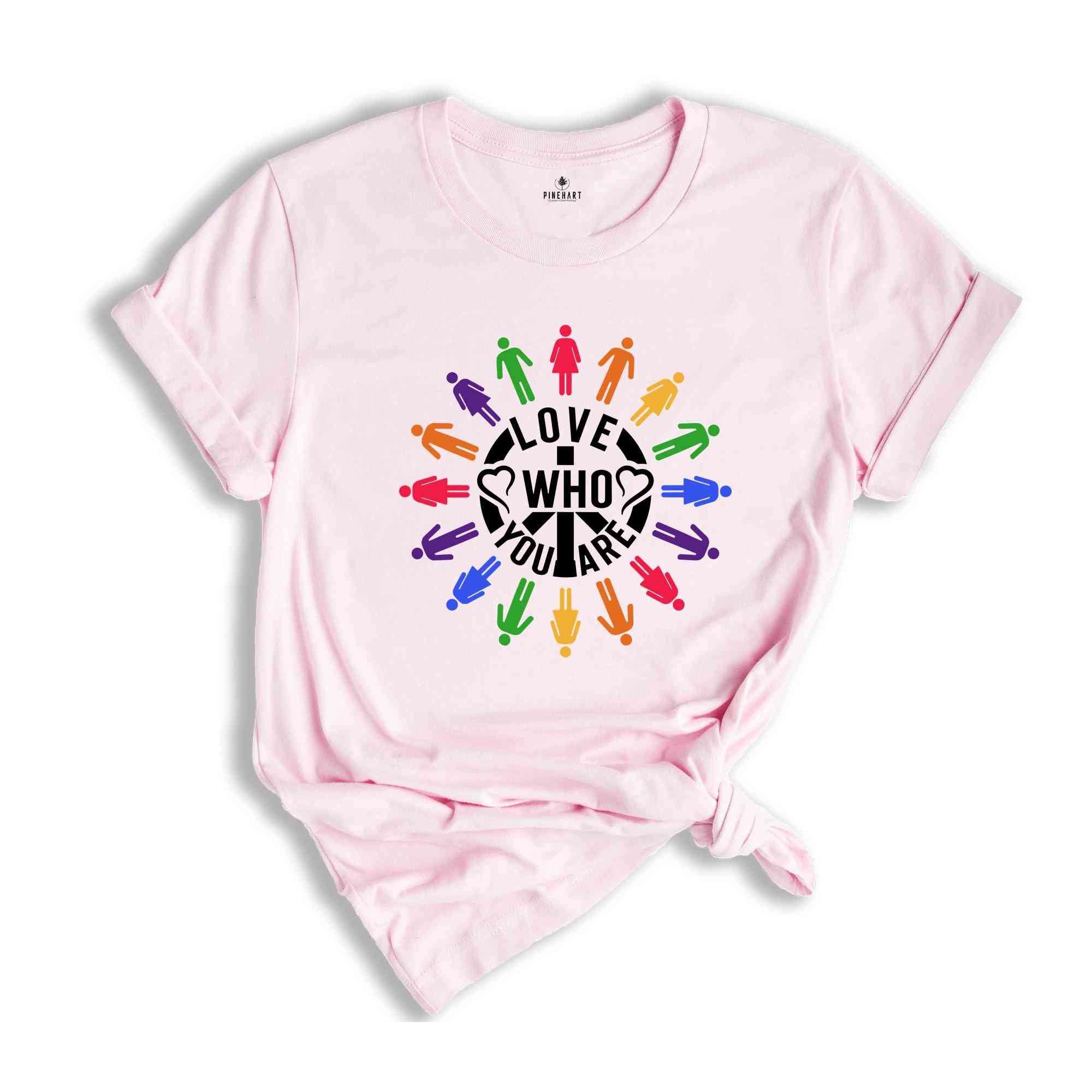 Love Who You Are Pride 2024 T-Shirt, Gay Pride Shirt, LGBT Shirt, Gay Shirt, Rainbow Shirt, Lgbt Flag Shirt, Hurts No One