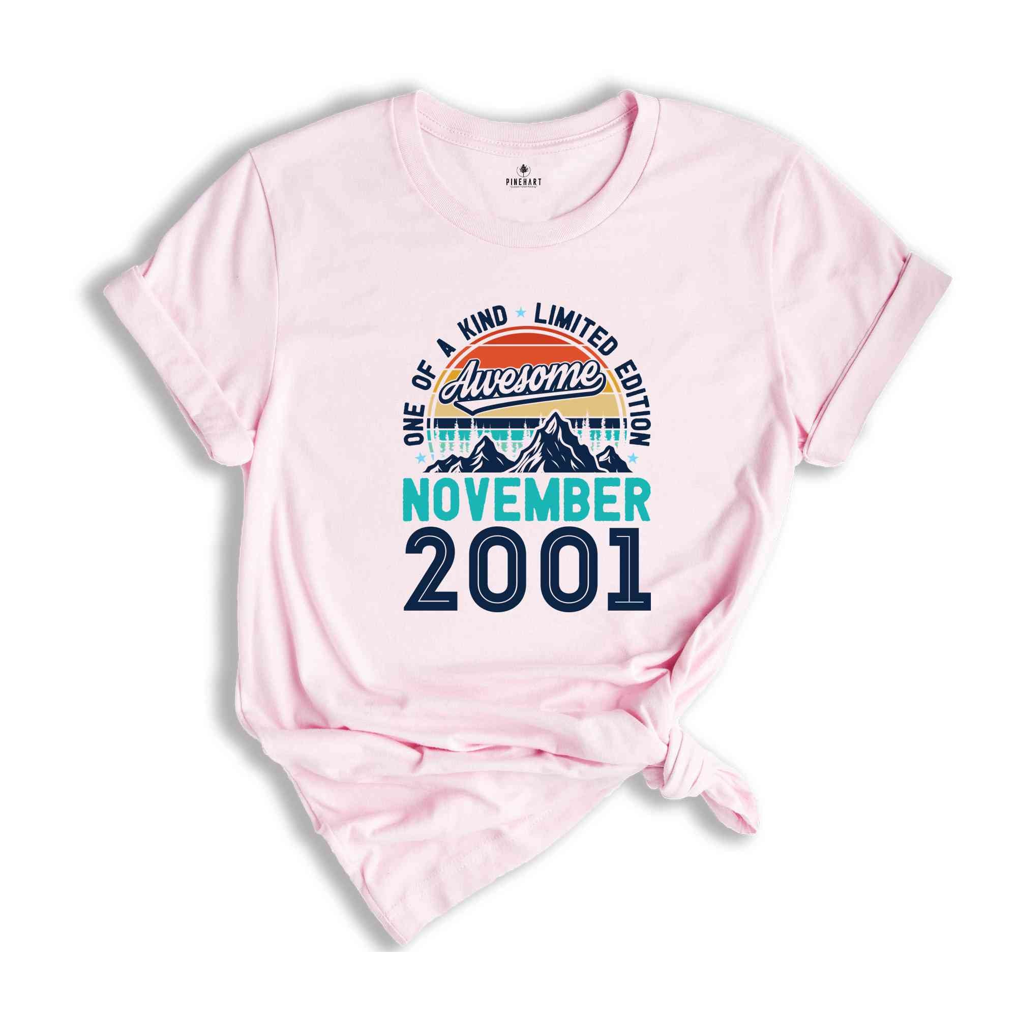 One Of A Kind Limited Edition Birthday 2001 Shirt, 23 Years Old Shirt, Birthday Party Shirt, Birthday Shirt, Family Birthday Party