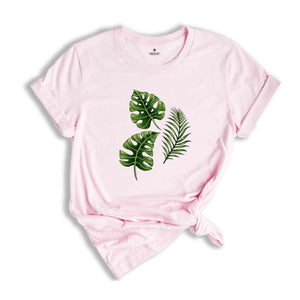 Green Plant Shirt, Botanical Tee, Nature Inspired Shirt, Botany Lover Gift, Leafy Plant Shirt, Nature Shirt