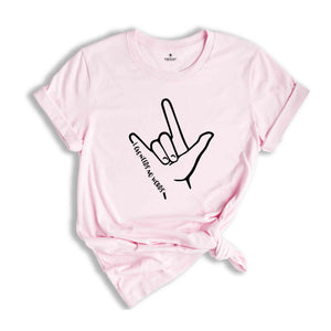 ASL Awareness Shirt, ASL Gifts, ASL Shirt, Be Kind T-Shirt, Asl Support T-Shirt, Kindness Shirt, Language T-Shirt, Hand Sign Shirt