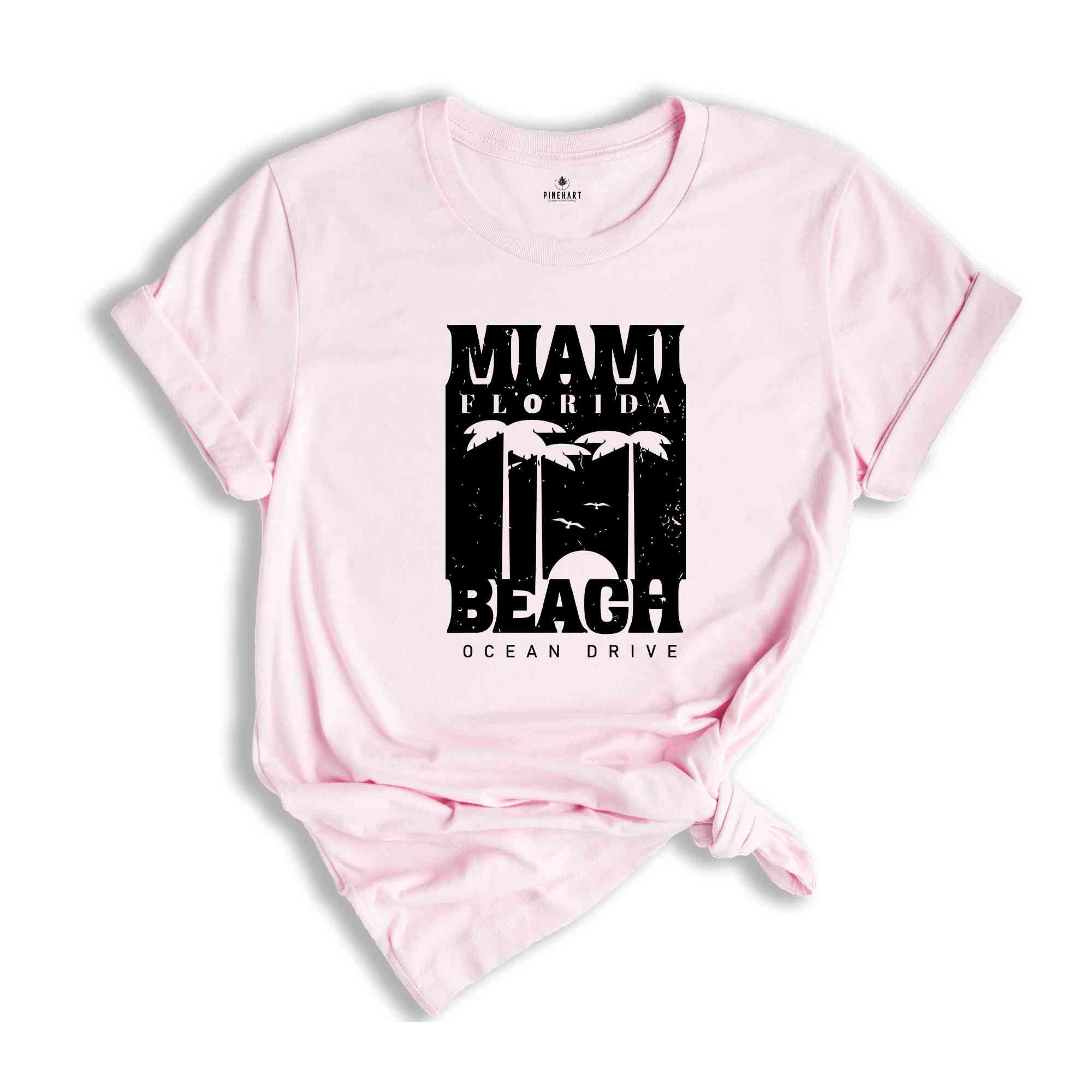 Miami Beach Ocean Drive Shirt, Trendy Beach Shirt, Beach Shirt, Vacation Shirt, Summer Shirt, Trendy Summer Shirt