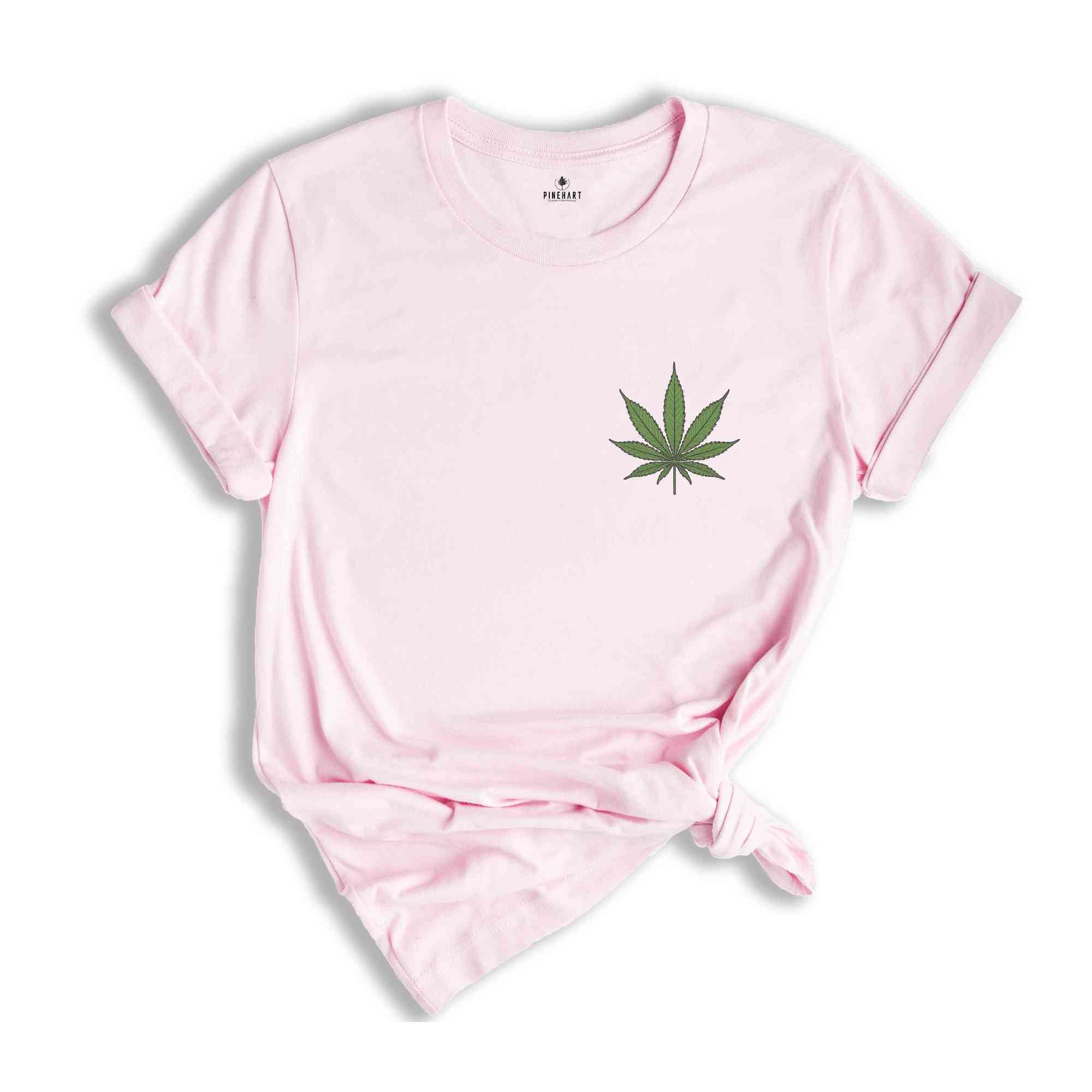 Weed Leaf Shirt, Marijuana Shirt, Stoner Shirt, Weed Pocket Shirt, Leaf Shirt, Gifts For Stoners, Cannabiss Shirt