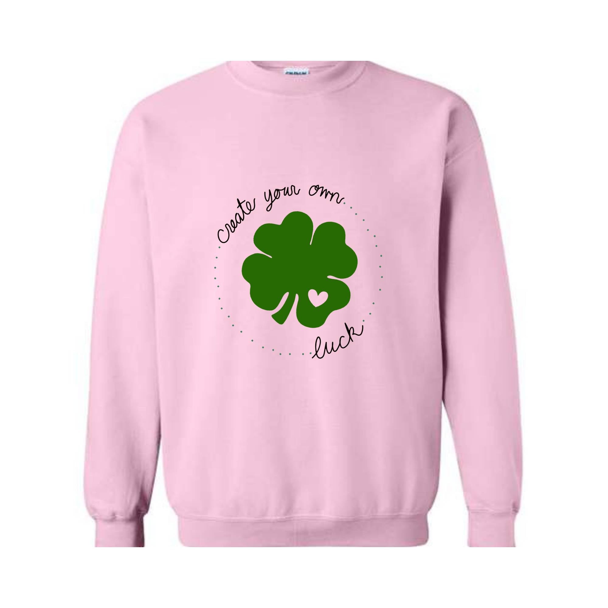 Shamrock St Patricks Day Sweatshirt, Clover Sweater, Green Pullover, Irish Gift, Lucky Charm , Custom Sweatshirt