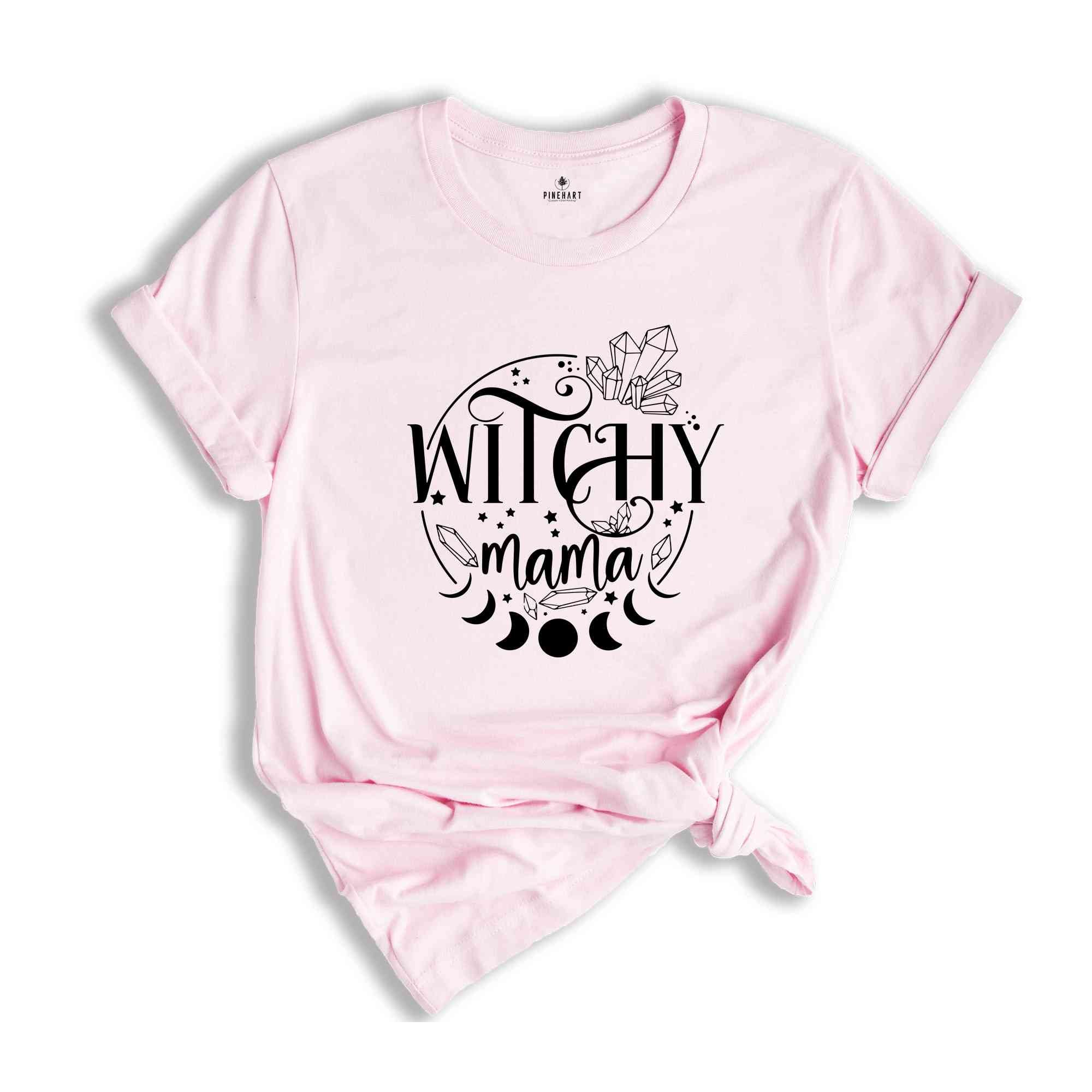 Witchy Mama T-Shirt, Witch Shirt, Halloween Party Gift, Happy Halloween Tee, Halloween Graphic, Halloween Mom Gift, Funny Halloween Shirt