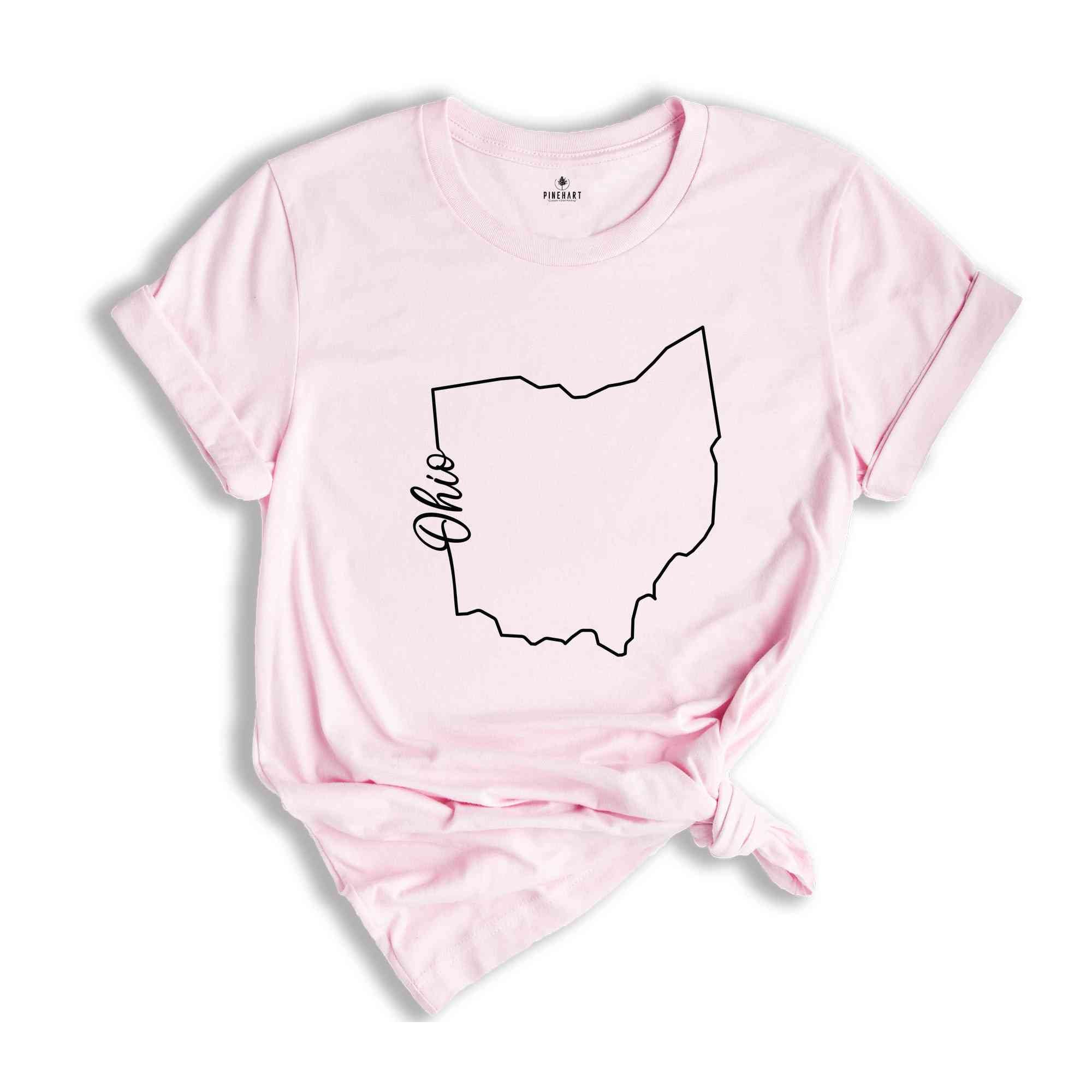 Ohio State Shirt, The USA State Shirt, Ohio USA Shirt, Ohio Map Outline Shirt, US Outline Shirt, United States Shirt