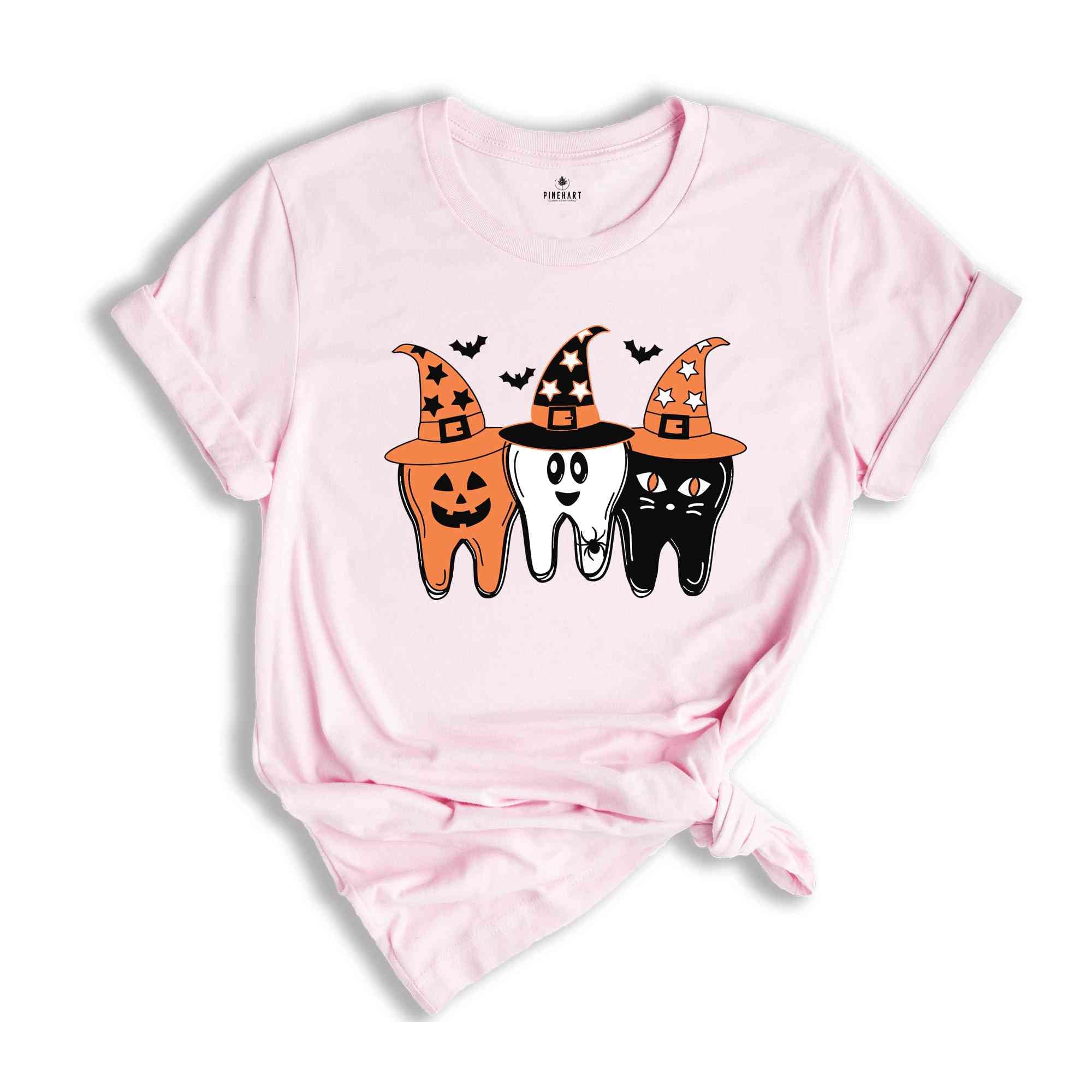 Dentist Halloween Shirt, Witch Tooth Shirt, Ghost Teeth Shirt, Pumpkin Teeth Shirt, Spooky Dental Shirt, Halloween Costume