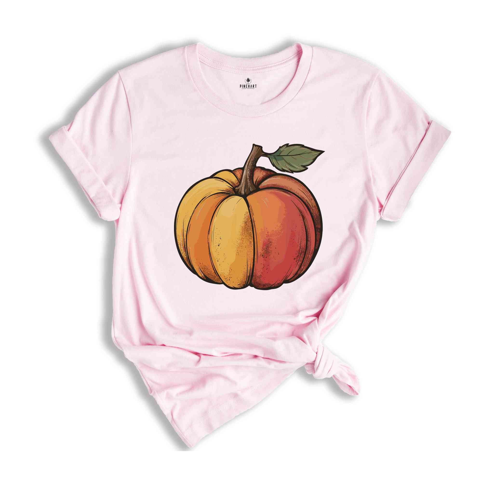 Colorful Pumpkin Shirt, Cute Pumpkin Shirt, Watercolor Pumpkins, Halloween Shirt, Autumn Shirt, Cute Fall Shirt, Gift For Halloween