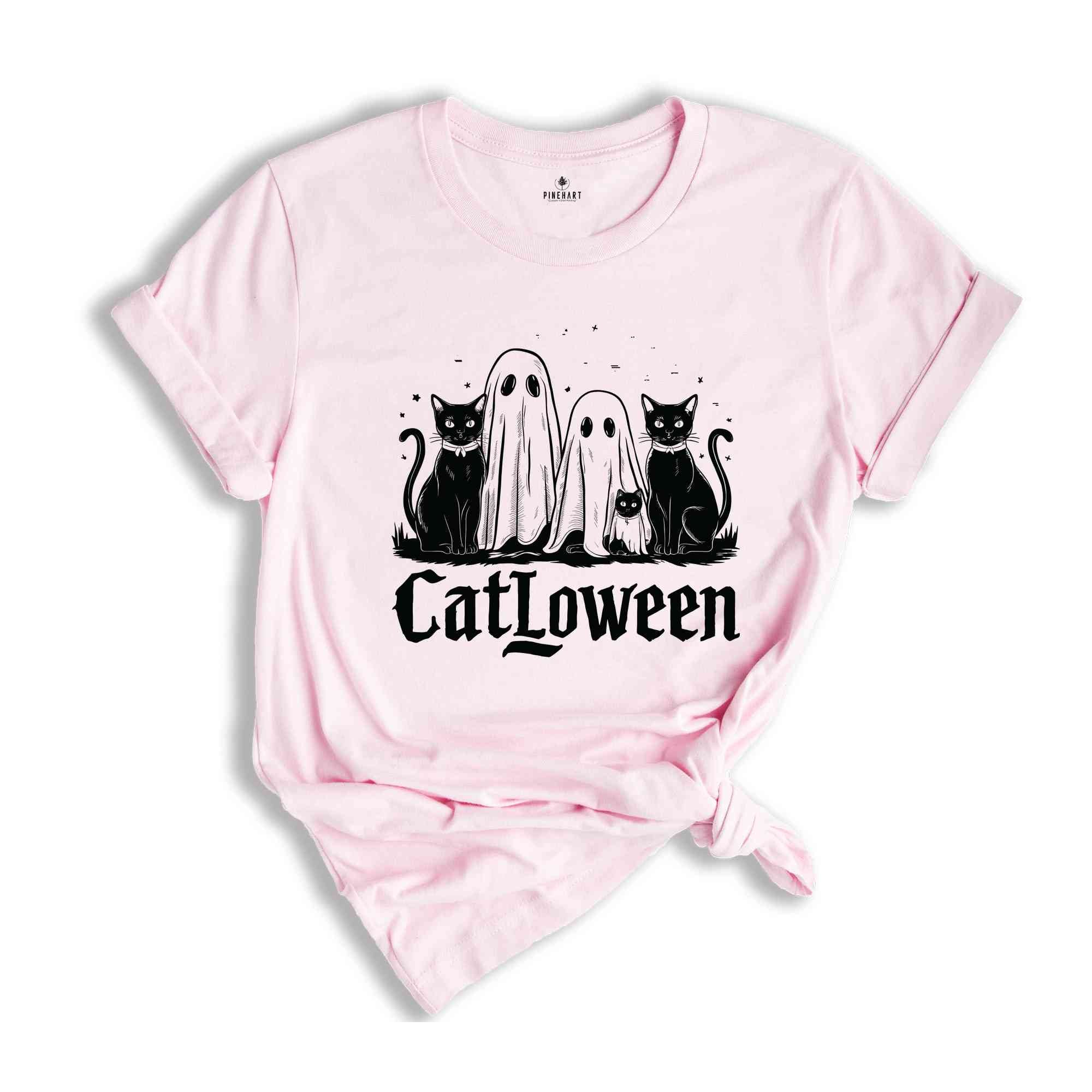 Catloween Shirt, Halloween Cats Shirt, Cat Shirt, Ghost Shirt, Halloween Shirt, Cool Halloween Cats Shirt, Cat Lover Shirt, Spooky Shirt