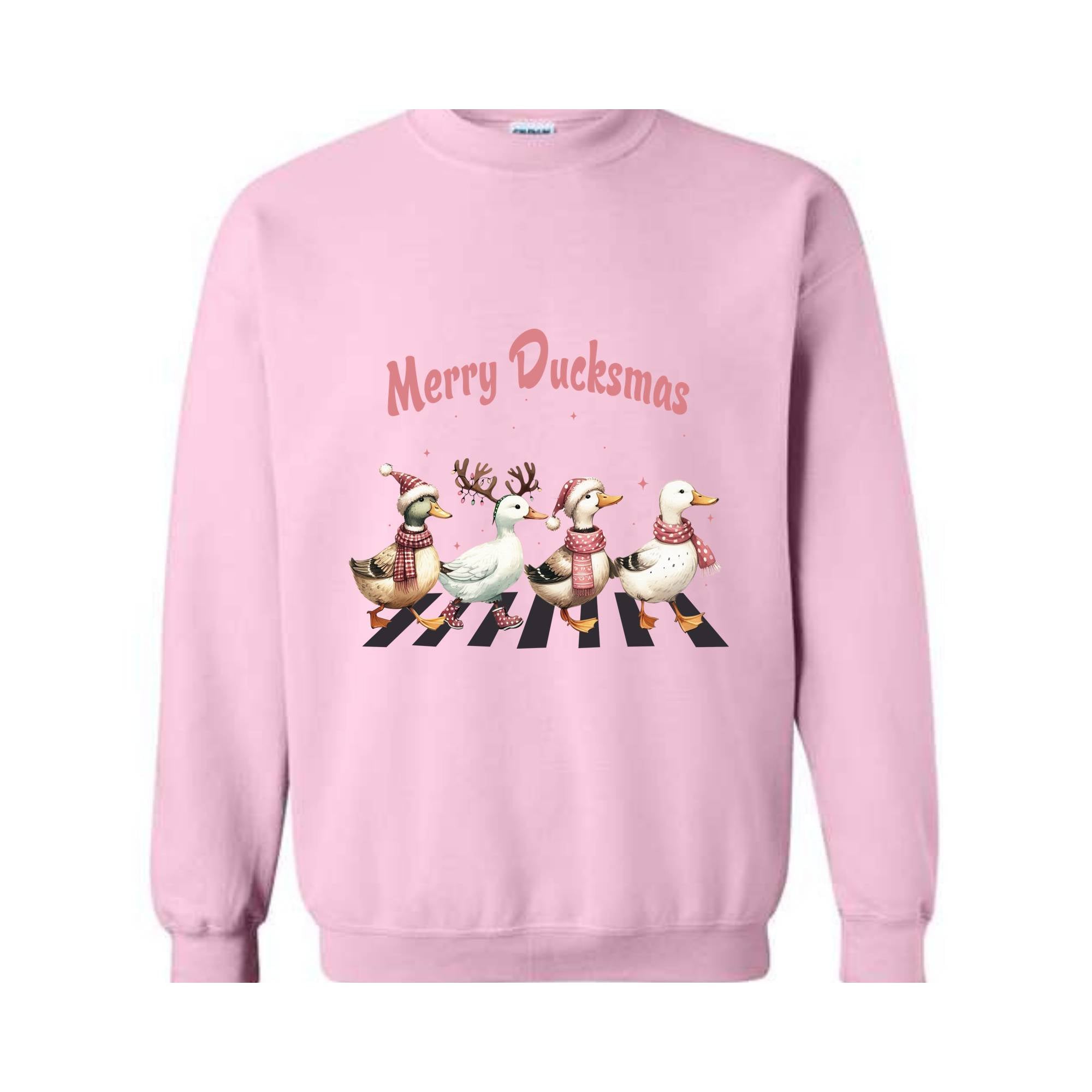 Merry Ducksmas Sweatshirt, Funny Animals Christmas Sweatshirt, Christmas Gift For Duck Lovers, Merry Ducksmas Sweatshirt For Women