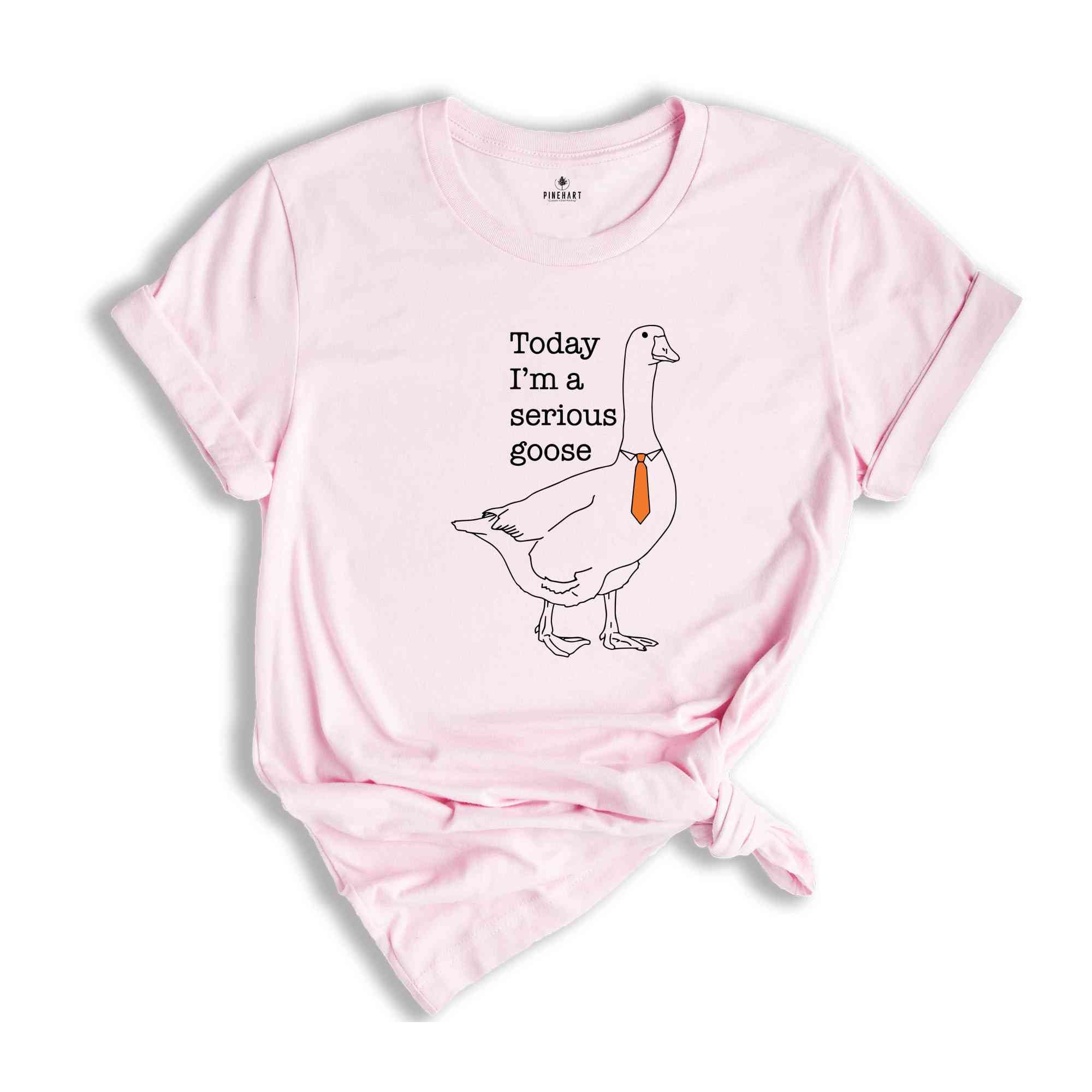 Today I'm a Serious Goose T-Shirt, Funny Silly Shirt, Funny Goose Shirt, Goose Lover Shirt, Meme Lovers Shirt