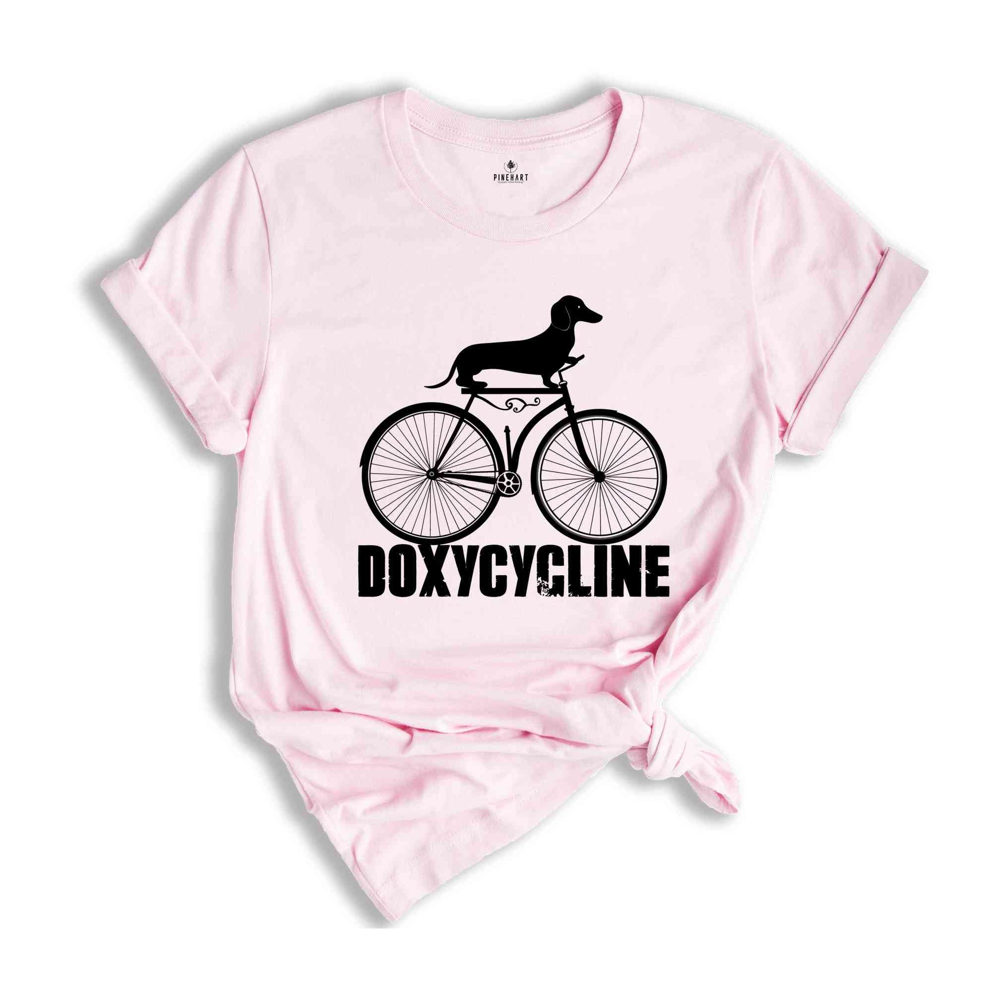 Doxycycline Pharmacy Shirt, Dachshund on Bicycle Shirt, Pharmacists Shirt, Veterinary Tee, Pharmacy Gift, Pharmacists Shirt