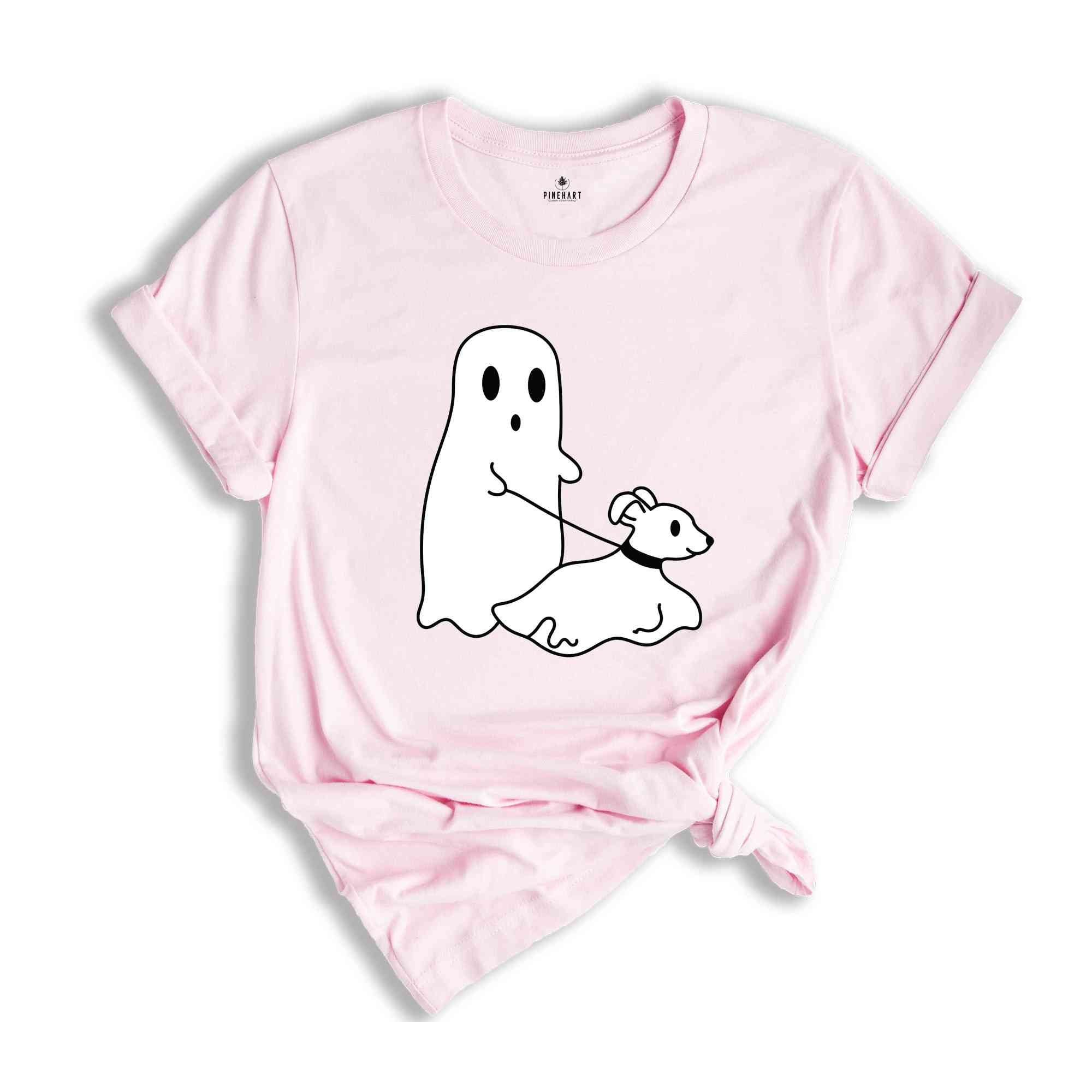 Halloween Ghost Dog Shirt, Dog Owner Ghost Tee, Funny Halloween Shirt, Ghost Dog Halloween Tee, Animal Lover Halloween Shirt, Funny Dog Tee