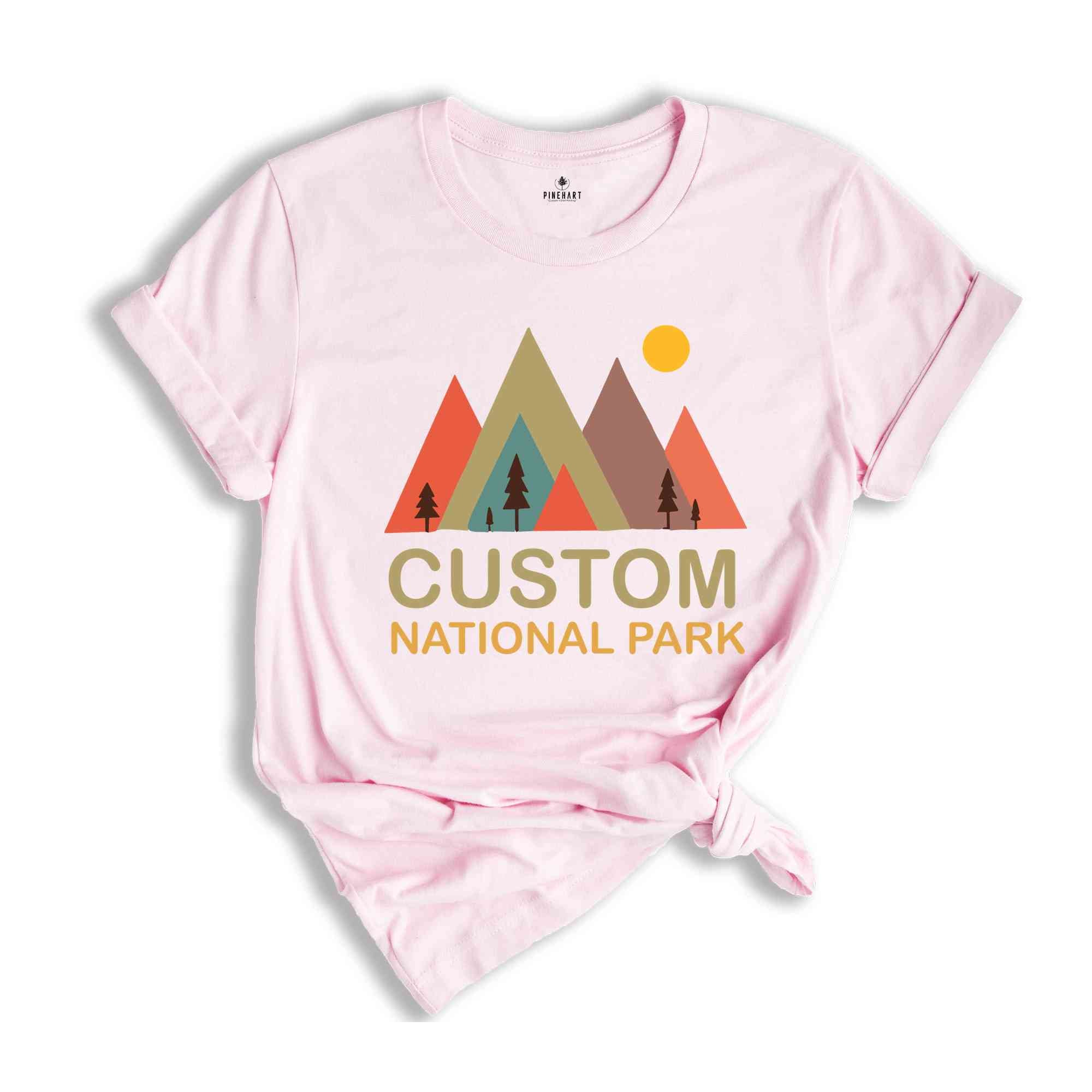 Custom National Park Shirt, National Park Shirt, Custom Shirt, Camping Shirt, Hiking Shirt, Family Shirt, Mountain Shirt