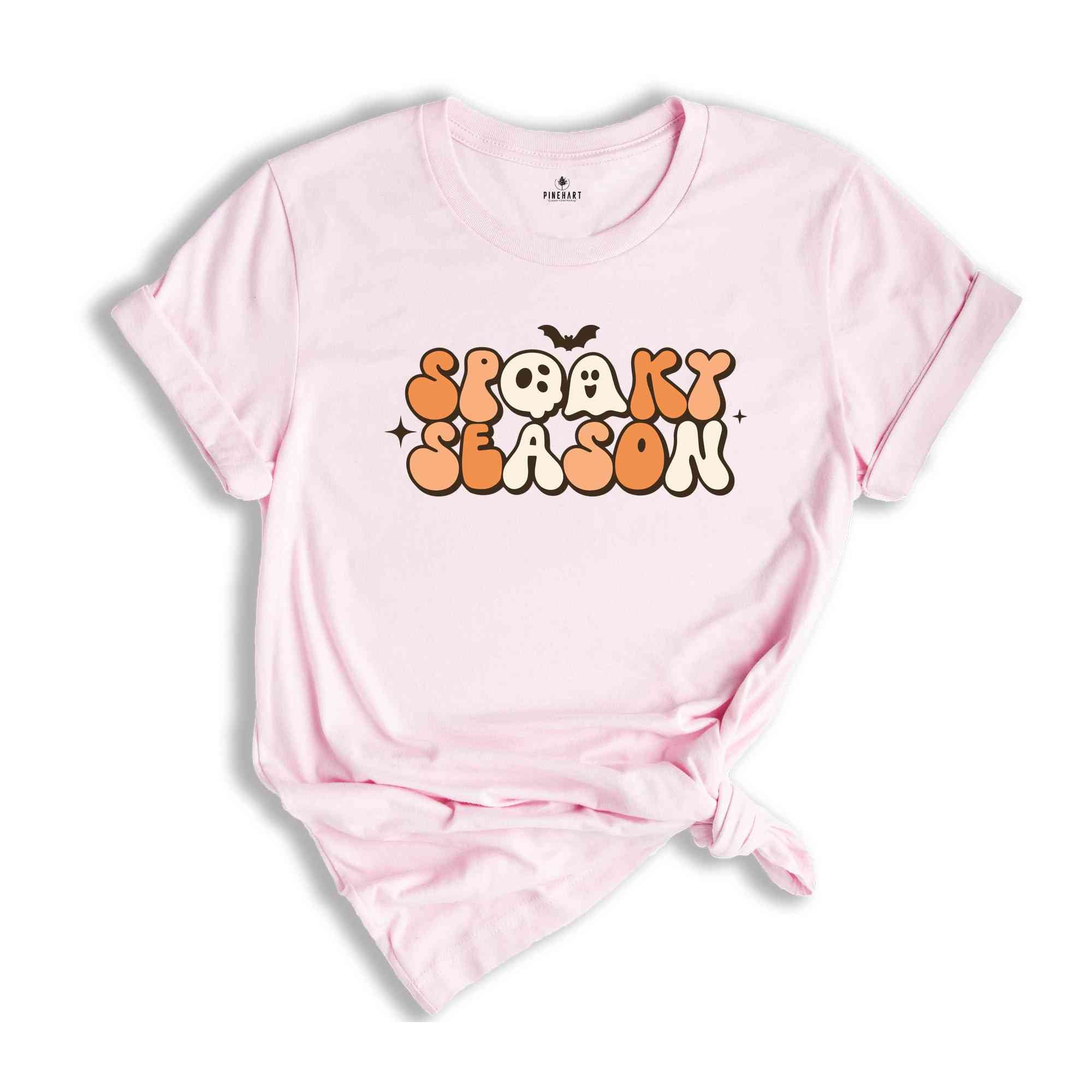 Retro Spooky Season Shirt, Spooky Season Shirt, Halloween Shirt, Fall Shirt, Trick Or Treat Shirt, Ghost Shirt, Skull Shirt, Bat Shirt