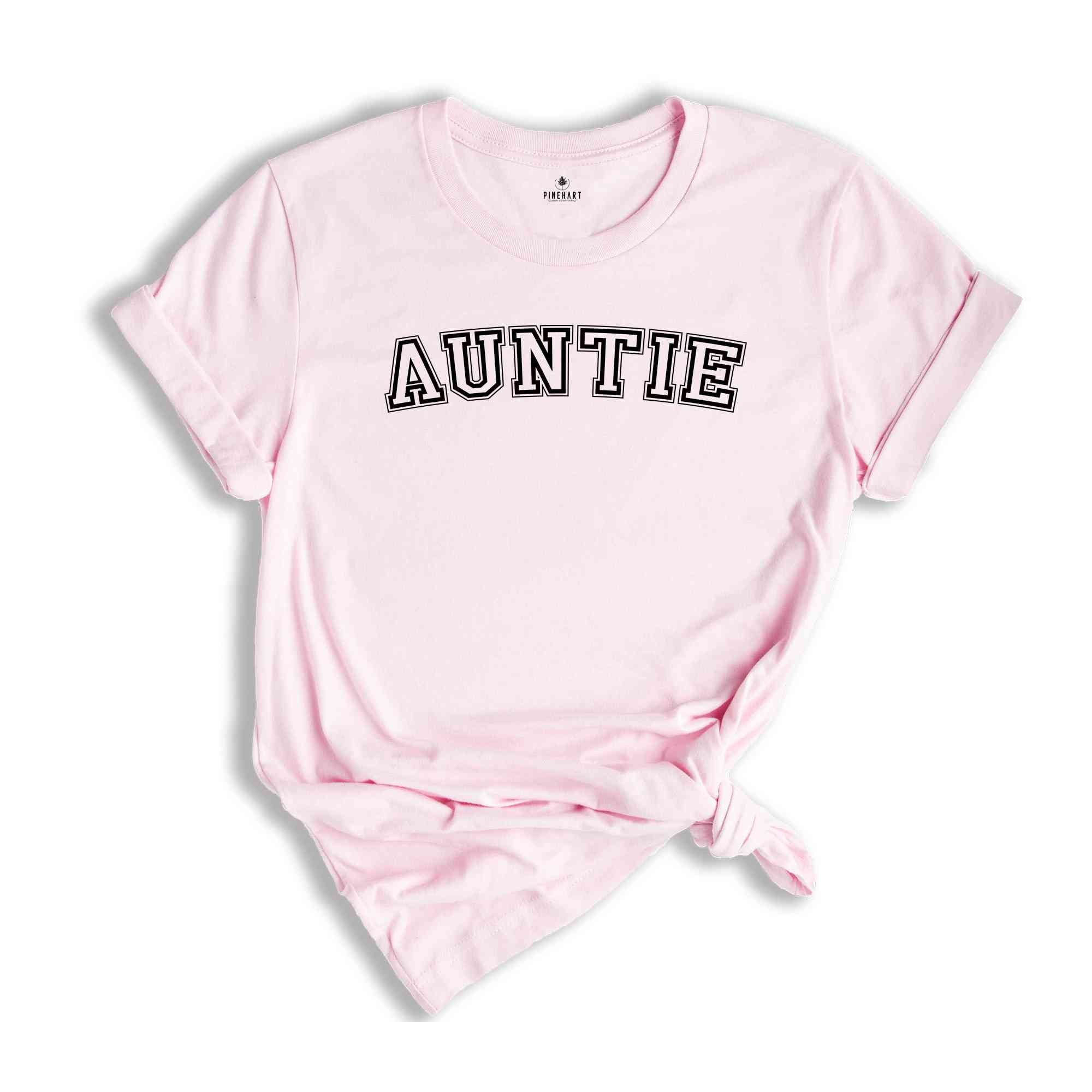 Auntie Shirt, Gift For Auntie To Be Shirt, Pregnancy Announcement Shirt, Family Announcement Shirt, Retro Auntie Shirt