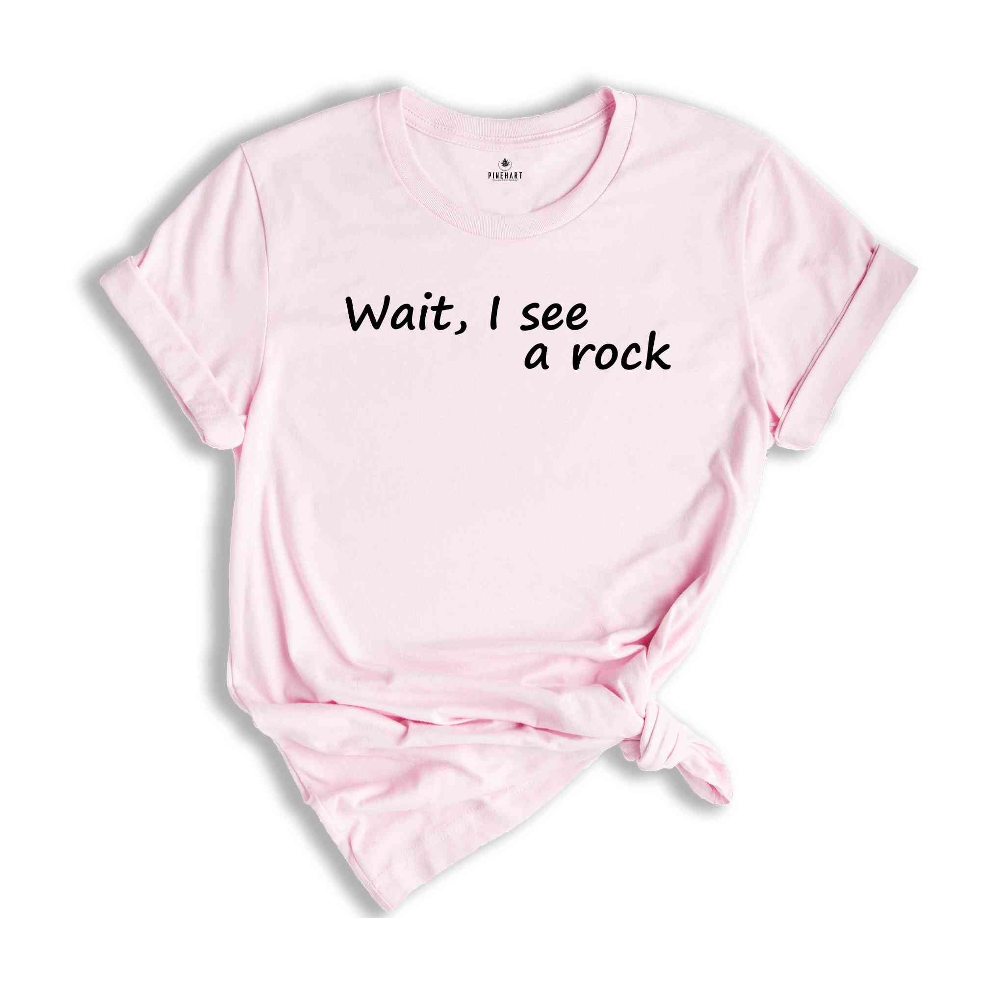 Wait, I See A Rock T-Shirt, Geologist Shirt, Funny Rock Collector Shirt, Funny Geologist Tee, Geology Teacher Gift, Rock Lovers Tee