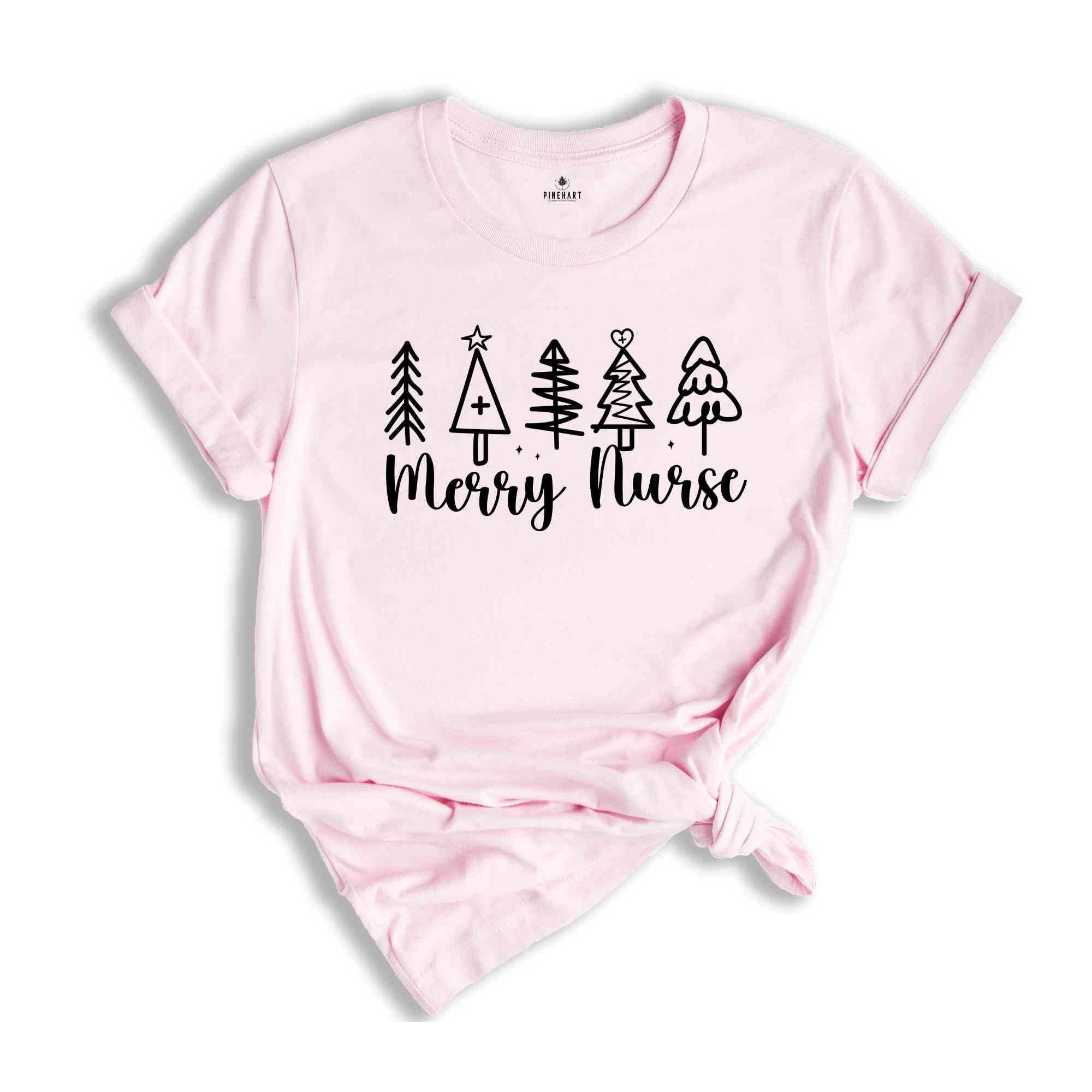 Merry Nurse Shirt, Nurse Life Shirt, Nurse Christmas Gift, Merry Christmas Shirt, Pine Tree Shirt, Christmas Tree Shirt, School Shirt