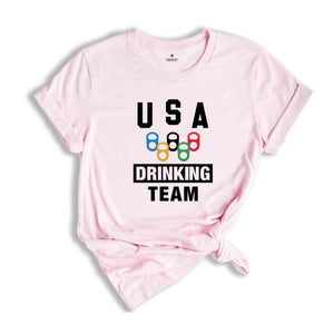 USA Drinking Team Shirt, Beer Party T-shirt, 4th Of July Drinking Party Shirt, Independence Day Gift, Gift For American