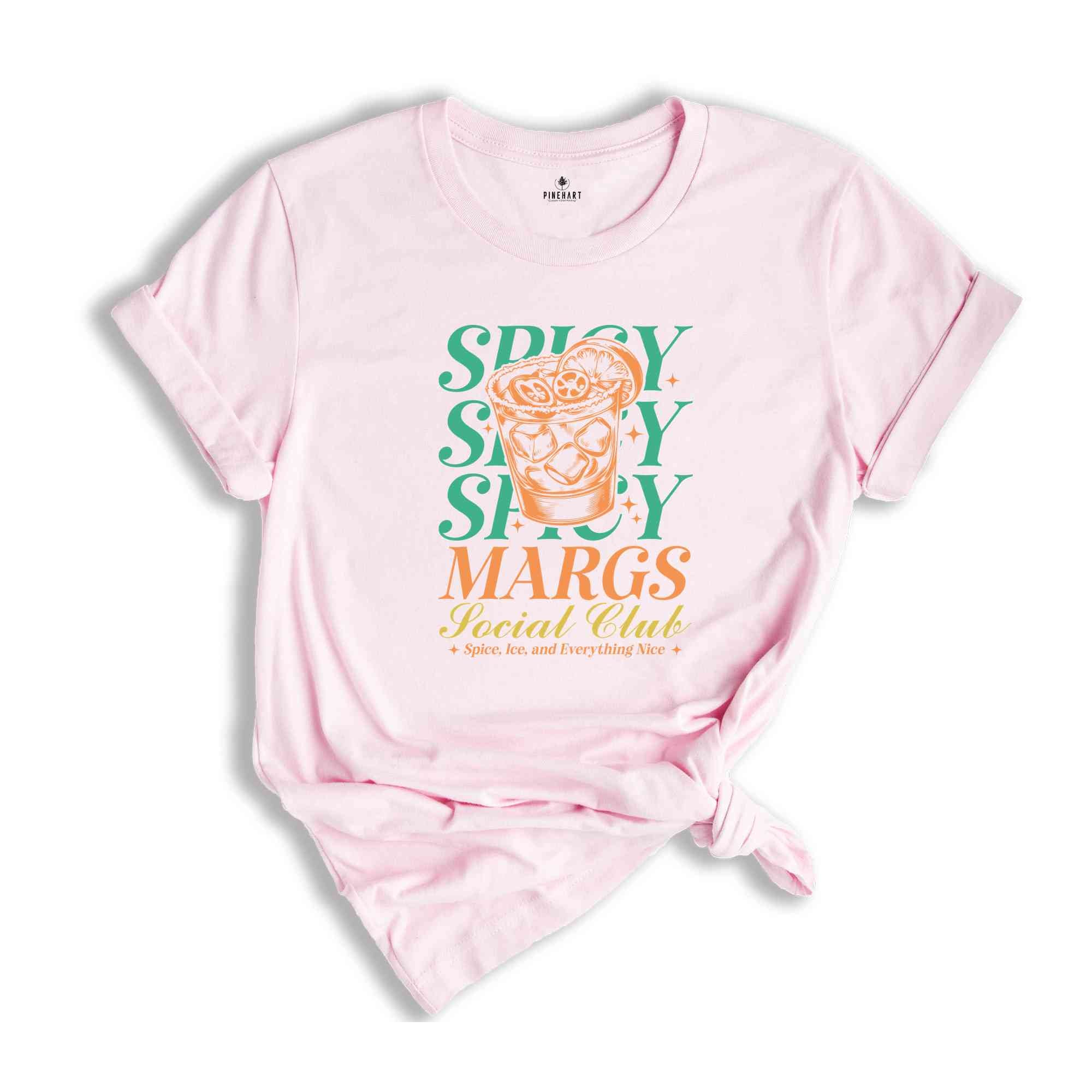 Spicy Margs Social Club Shirt, Summer Shirt, Beach Vacation Shirt, Beach Mode Shirt, Summer Vibes Tee, Margarita Lover Shirt, Summer Vibe