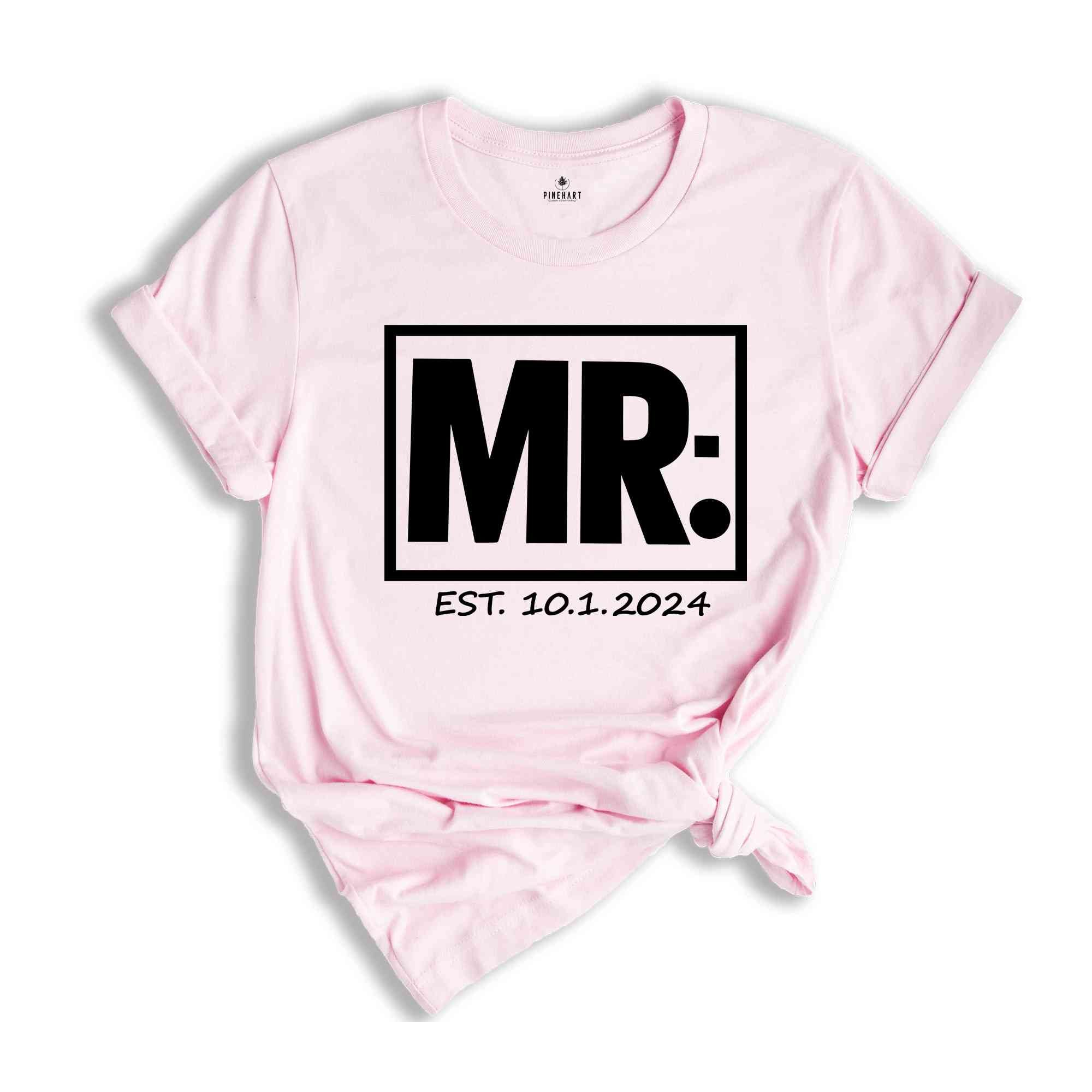 Custom Mr And Mrs Shirt, Just Married Shirt, Honeymoon Shirt, Wedding Shirt, Wife And Hubs Shirts, Just Married Shirts, Couples Shirts