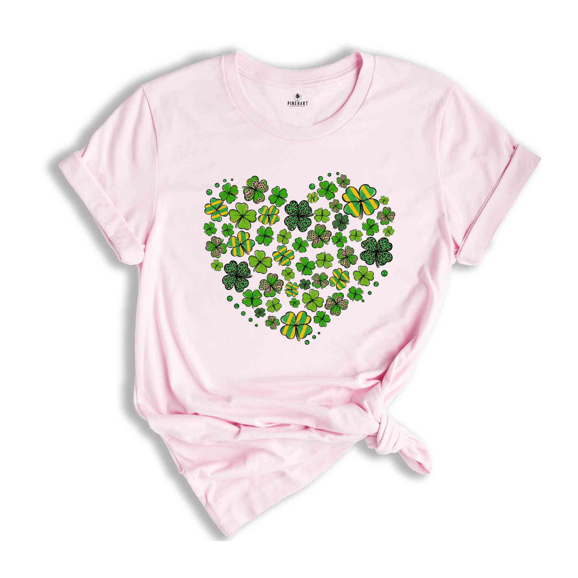 Saint Patricks Day Heart Shirt, Shamrock Heart Shirt, St. Patricks Day Tshirt, Shamrock Shirt, Patrick's Day Shirt