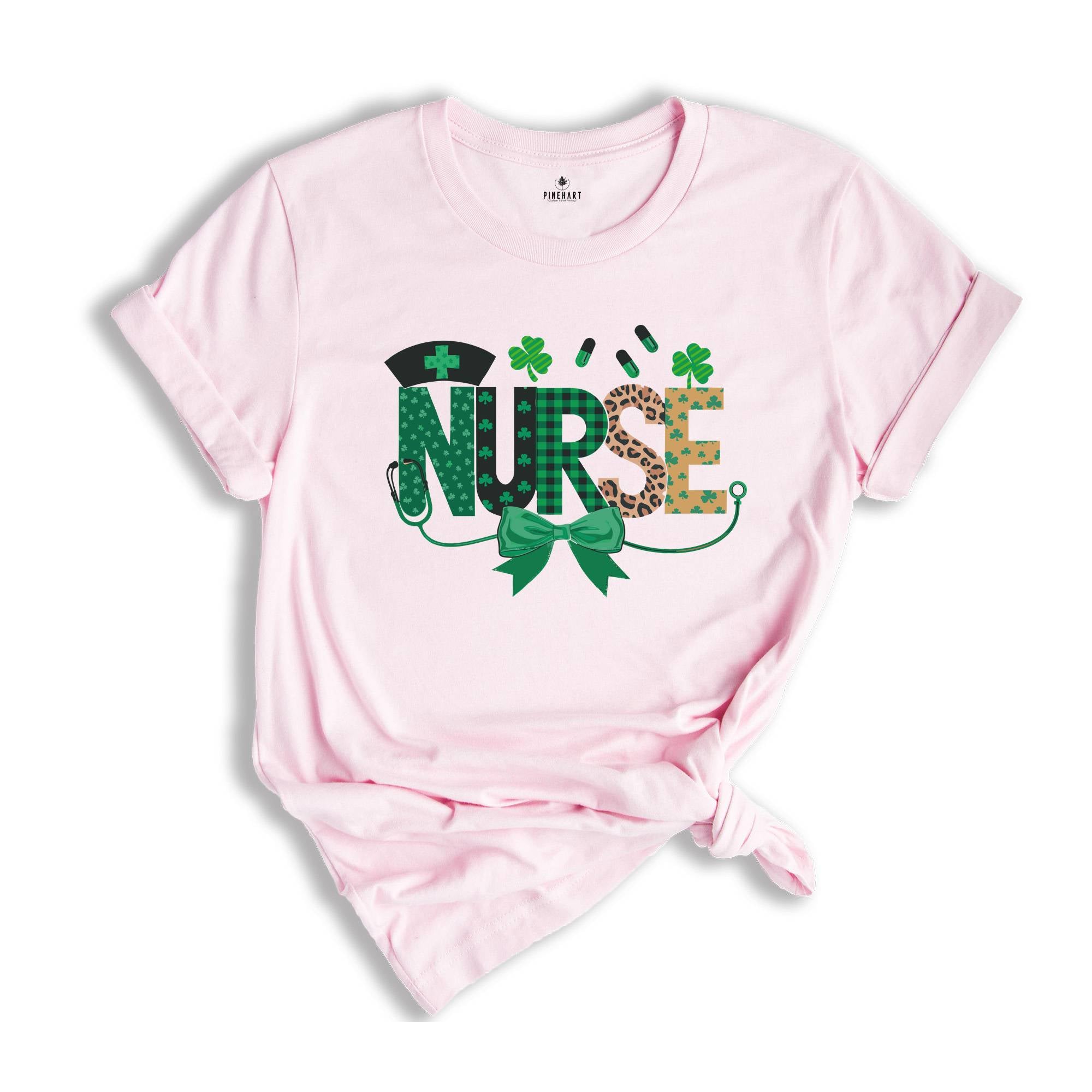 St. Patrick's Nurse Shirt, St Patrick's Day Shirt, Nurse Shirt, Nurse St. Patrick's Shirt, Nurse Stethoscope Tee, Gift for Nurse