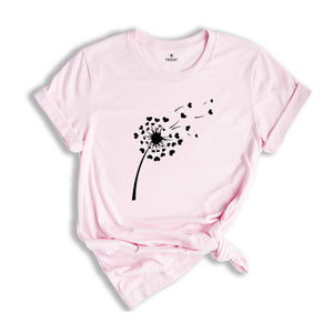 Dandelion Tee, Just Breathe Shirt, Dandelion Flower Tee, Inspirational Shirt, Floral Shirt, Dandelion T-Shirt, Dandelion Flower