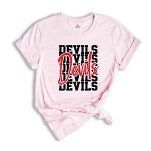 Team Mascot Shirt, Devils Team Shirt, Devils Football Shirt, Devils Fan Tee, Devils School Shirt, Devils School Spirit, Devils Mascot Tee