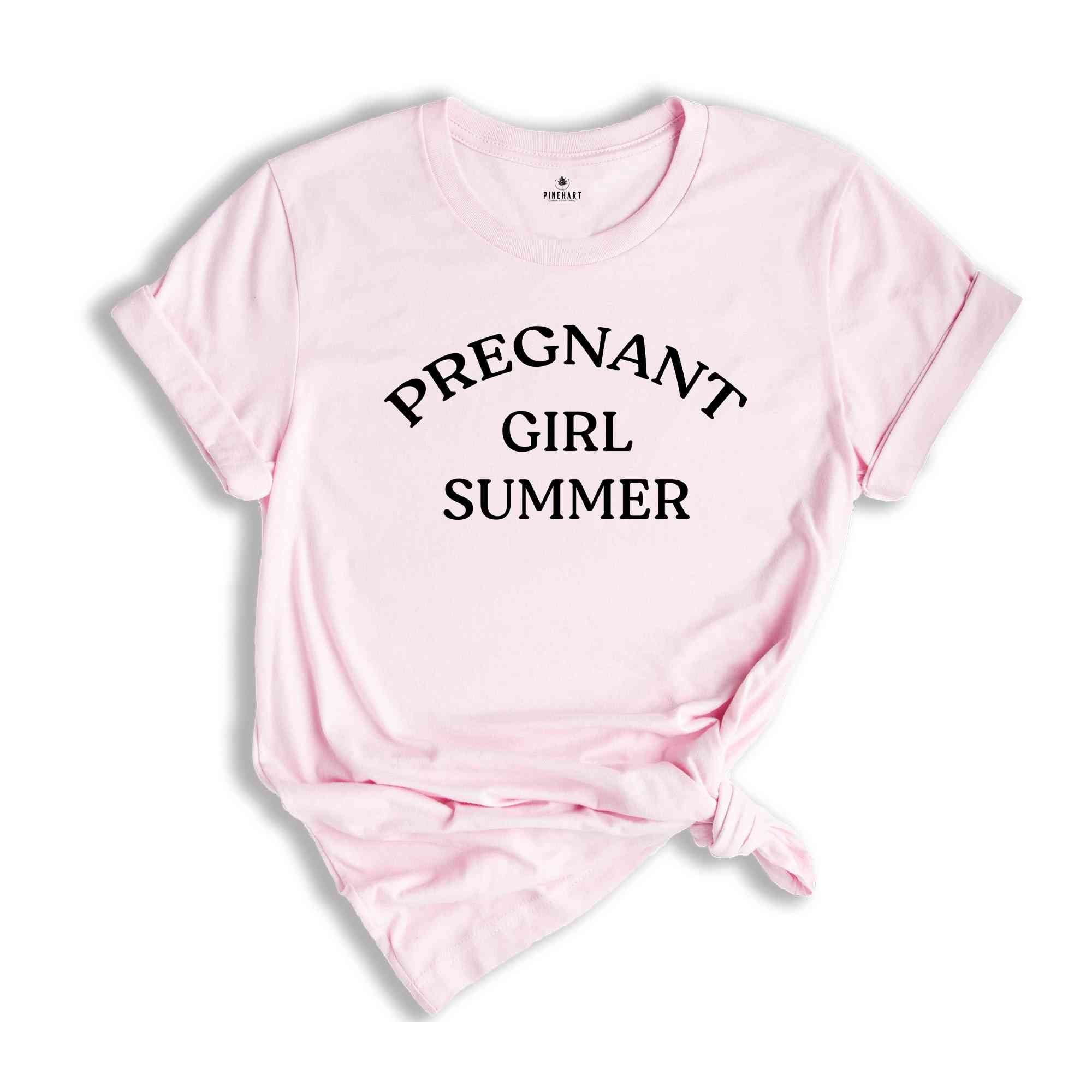 Pregnant Girl Summer Shirt, Beach Shirt, Pregnancy Announcement Shirt, Summer Pregnancy Shirt, New Mom Shirt