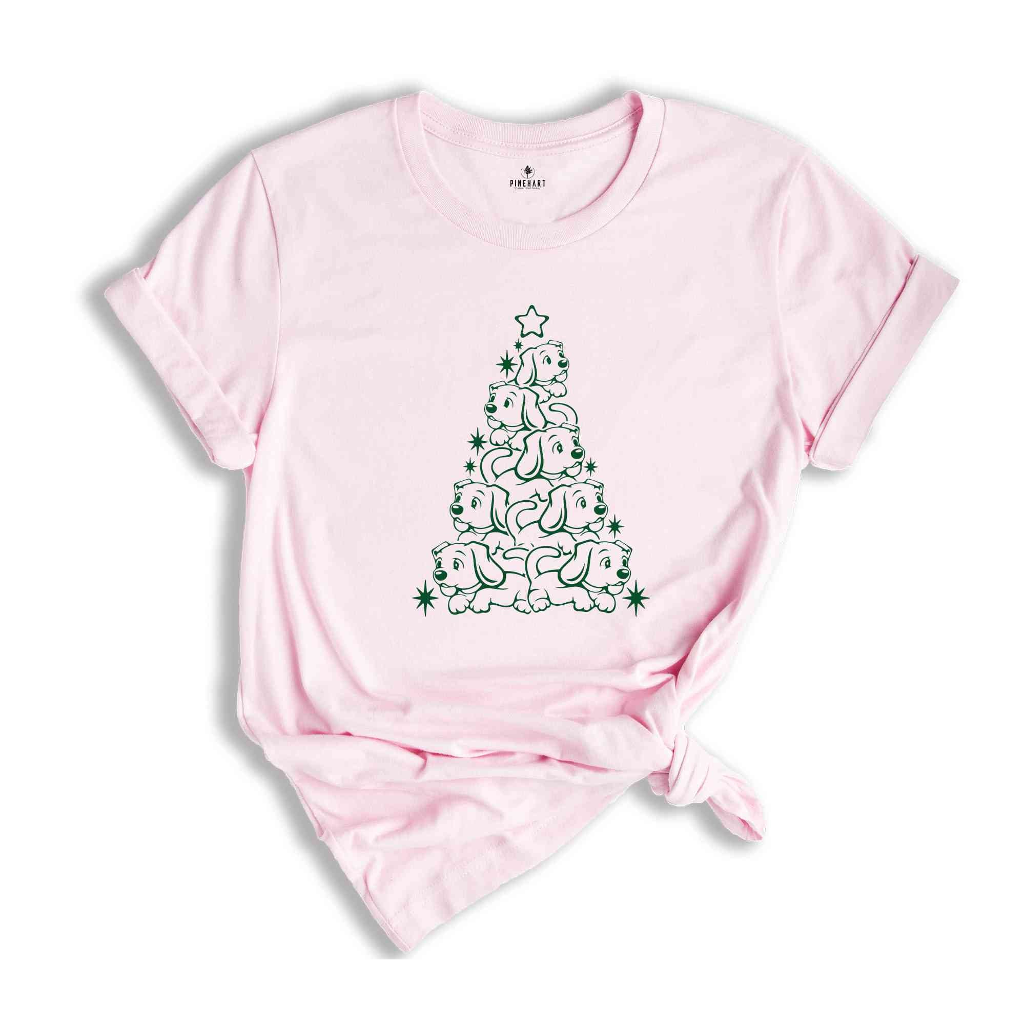 Christmas Tree Shirt, Dog Pine Tree Tee, Christmas Tee, Christmas Gift, Dog Lover Shirt, Dog Tree Shirt, Cute Christmas Shirt, Holiday Shirt