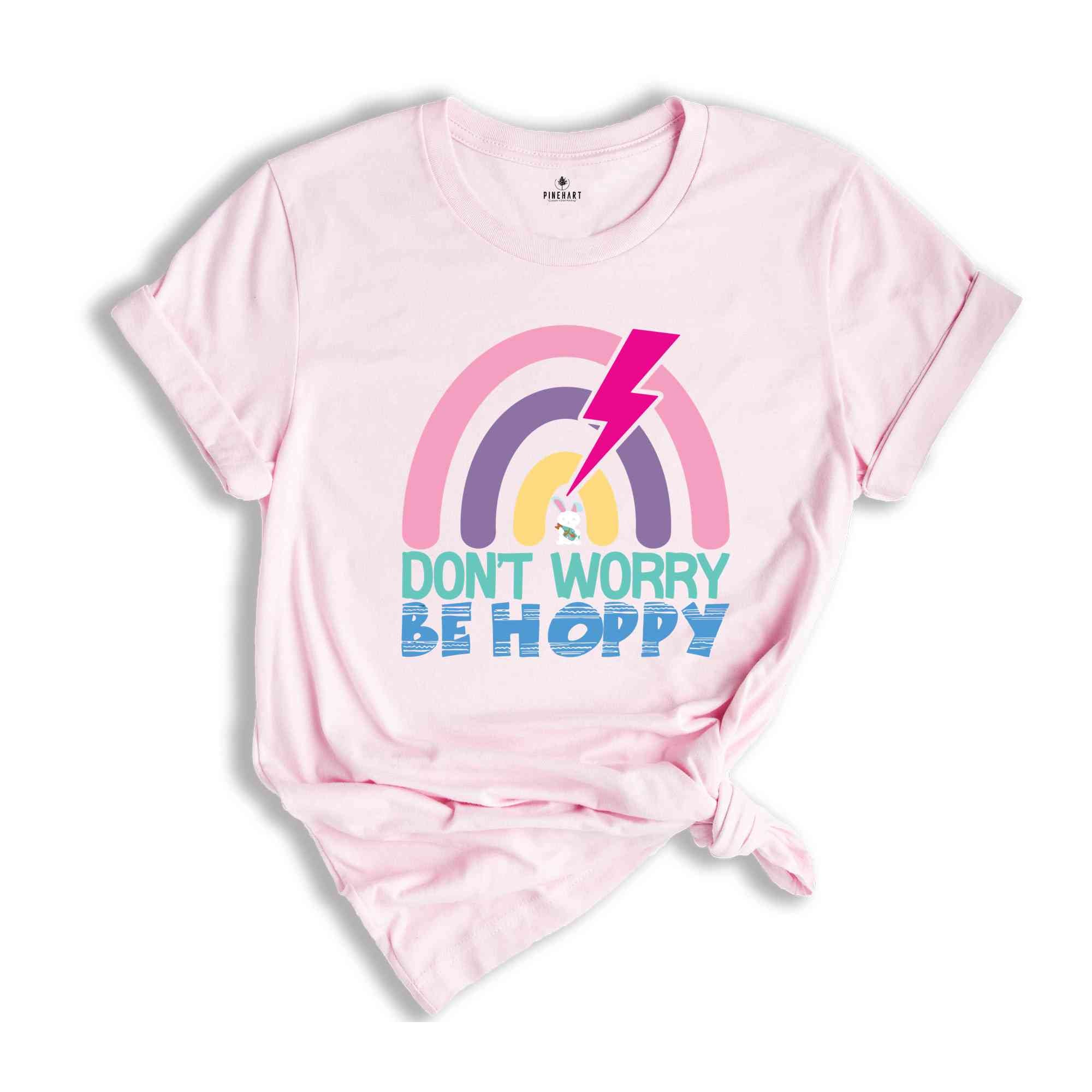 Don't Worry Be Hoppy Shirt, Student Shirt, Cute Easter Shirt, Happy Easter Day, Gift For Student, Easter Peeps Shirt, Easter Bunny