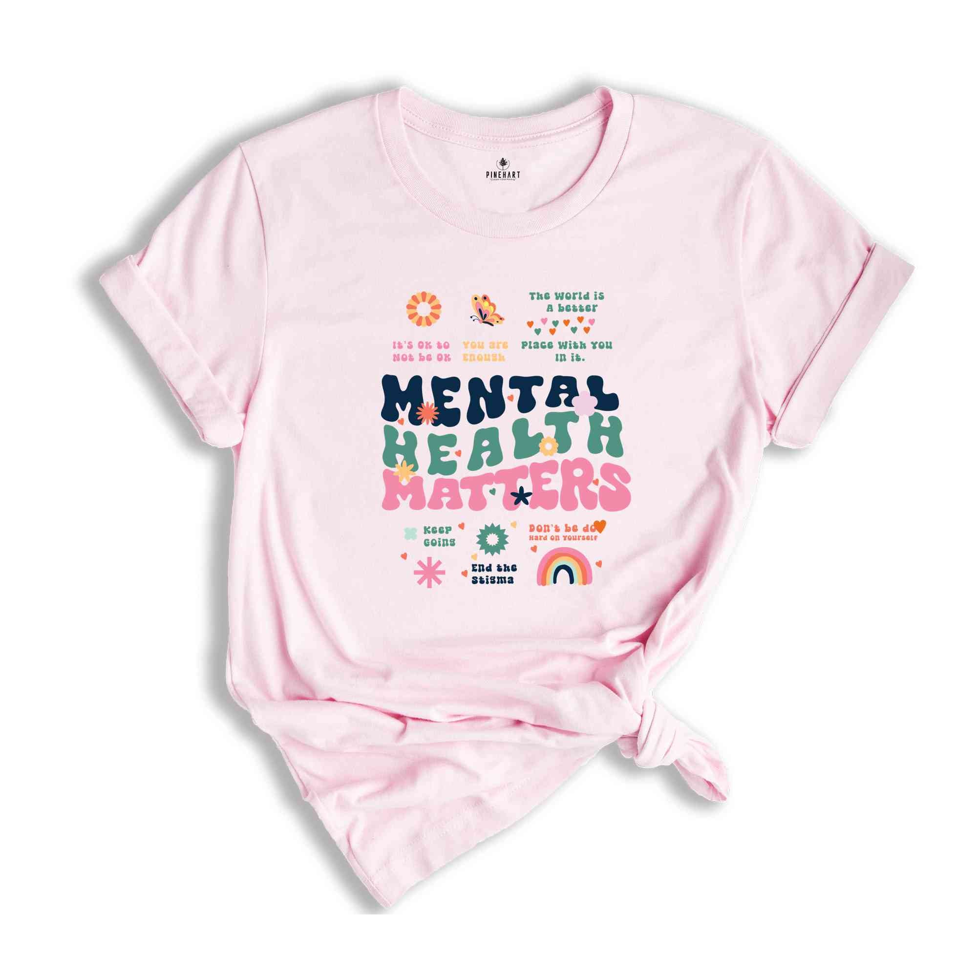 Mental health matters,Mental Health Shirt,Therapist Shirt,Inspirational Tee,Counselor Tee,Mental Health Awareness Shirt