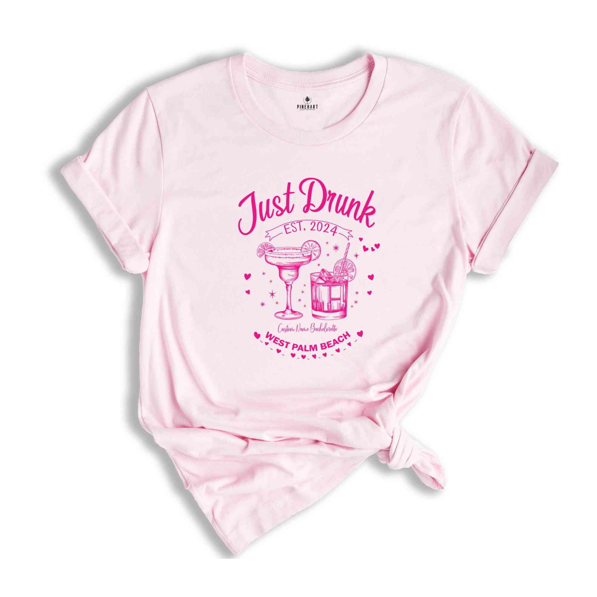 Custom Drunk in Love T-shirt, Bachelorette Party Shirts, Bachelorette Cocktail Club Shirts, Trendy Bridesmaid Shirts, Personalized Bride Tee