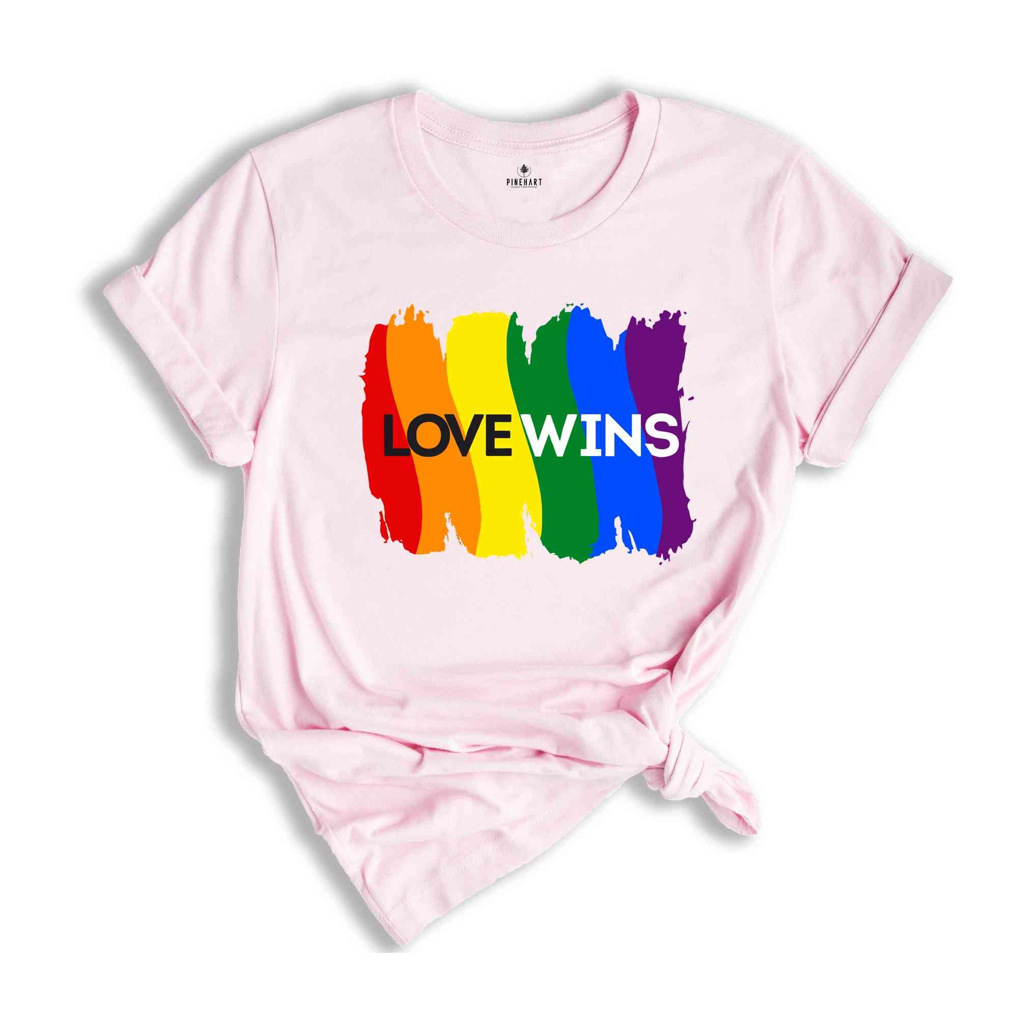 Love Wins Shirt, LGBTQ+ Shirt, Pride Month Shirt, Hurts No One Shirt, Equality Tshirt, Rainbow Tee, pride 2024 shirt,gay shirt