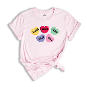 Valentines Day Shirt, Couple Shirt ,Candy Hearts,Be Mine shirt,Xoxo shirt, Funny Conversation Hearts shirt