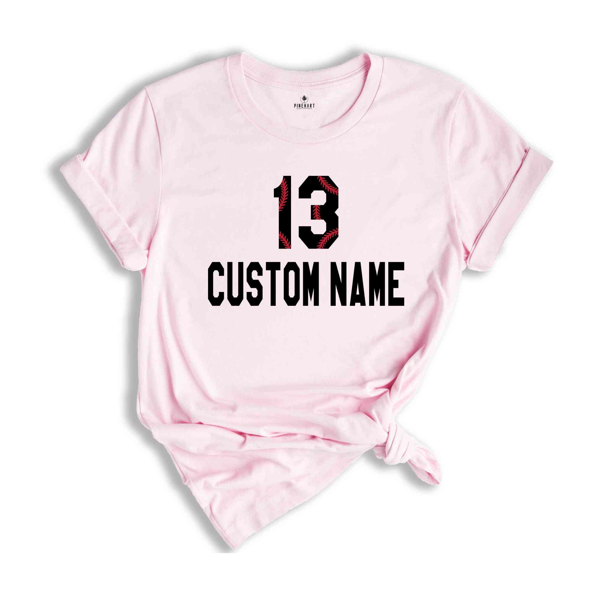 Custom Baseball Jersey Shirt, Personalized Sports Tee, Baseball Shirt, Baseball Player Gifts, Sports Mom Shirt