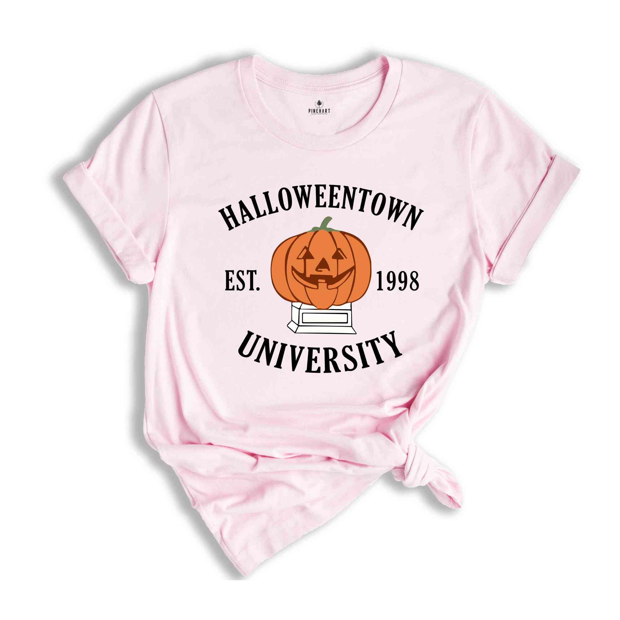 Halloweentown University Shirt, Collegiate Jack-o'-Lantern Shirt, Halloween Shirt, Halloween Party Shirt, Halloween Gift