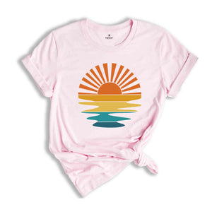 Sunset Rays Shirt, Sun Shirt, Sunshine Shirt, Sun Rays Shirt, Beachy Vibes Shirt, Trendy Summer Shirt, Sunset Shirt