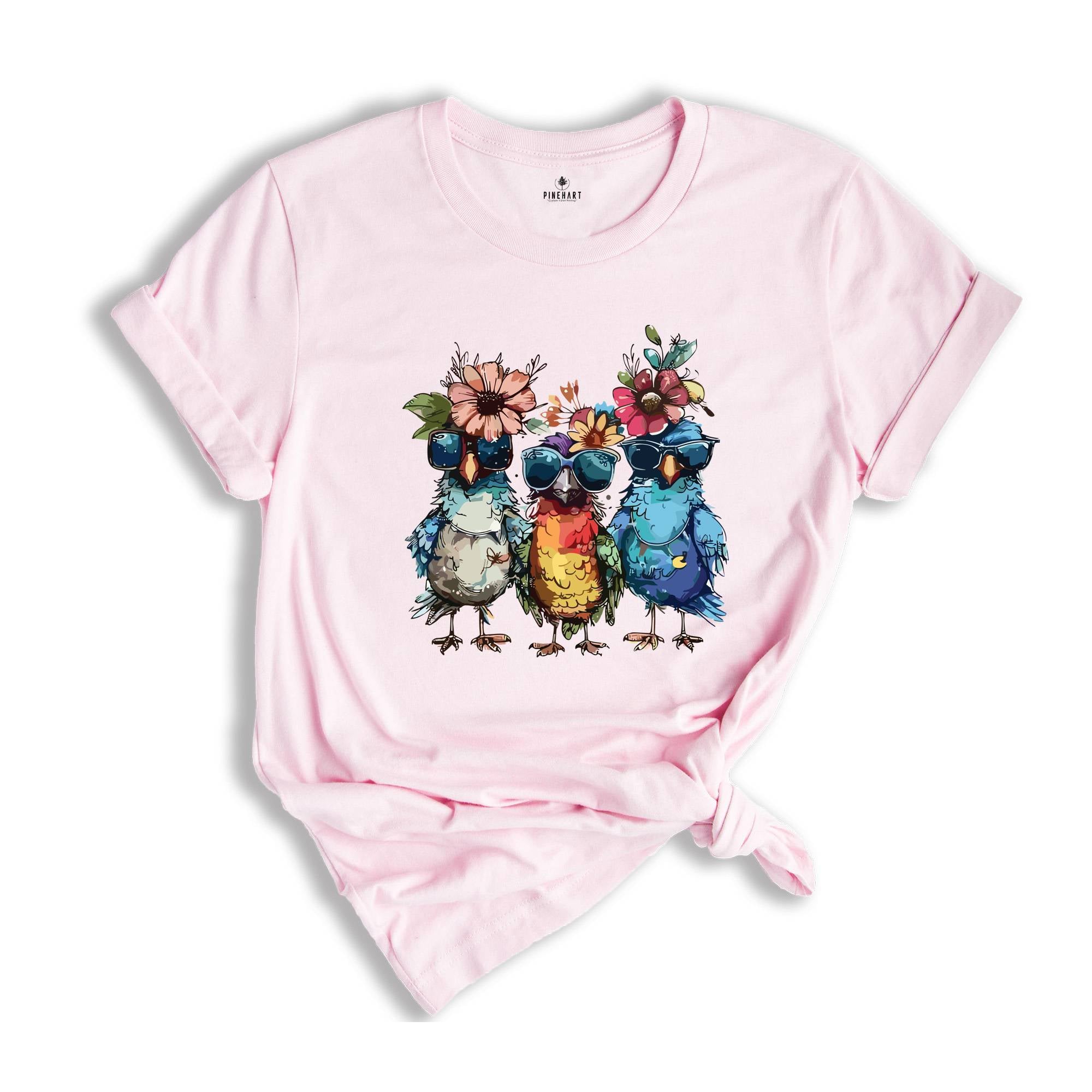 Funny Chickens Shirt, Farm Shirt, Animal Shirt, Cute Farmer Shirt, Country Shirt, Floral Shirt, Farm Lover Shirt, Funny Animals Shirt