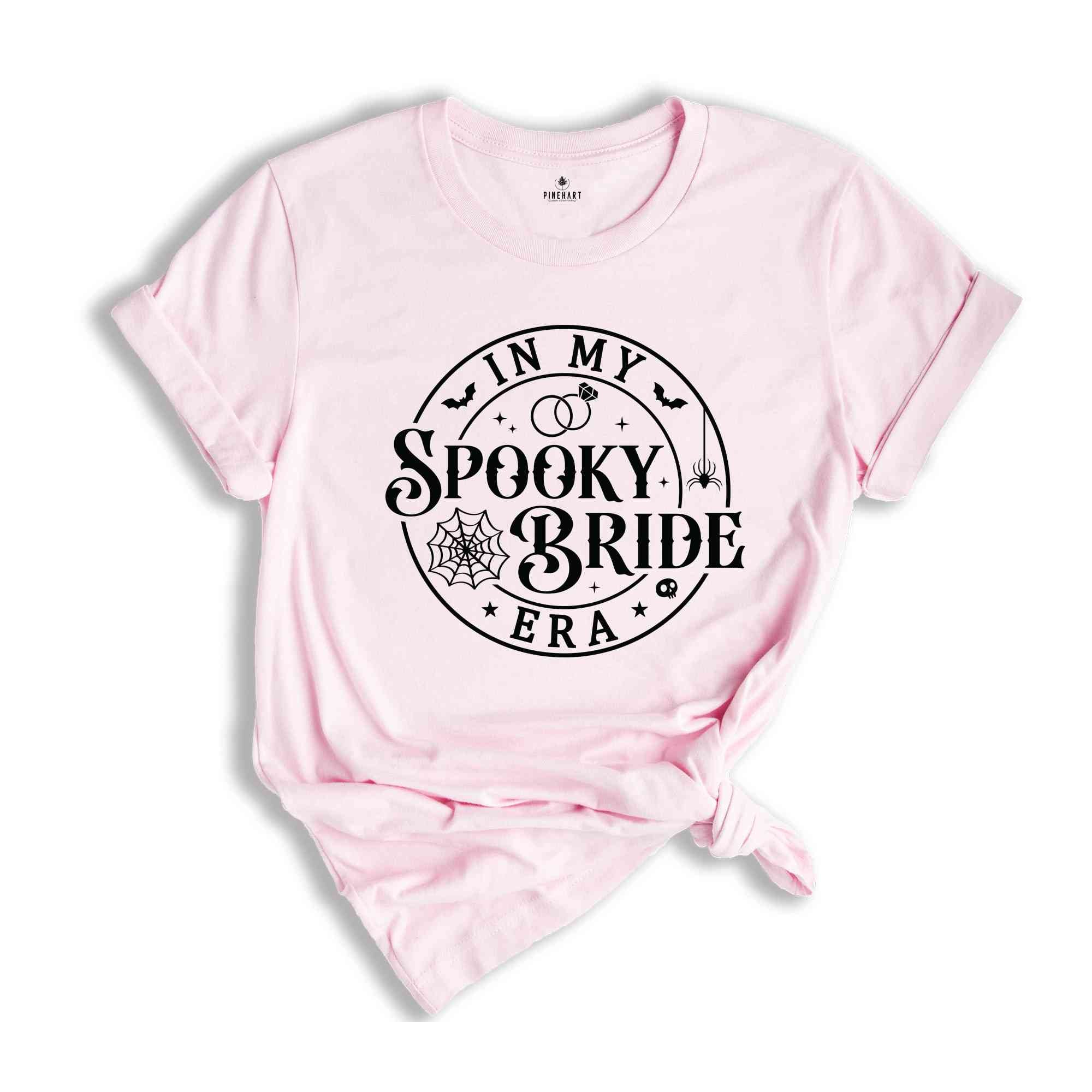 In My Spooky Bride Era Shirt, Bridesmaid Shirt, Bridal Shower Gift, Bride To Be, Halloween Gift, Spooky Season Shirt, Halloween Shirt