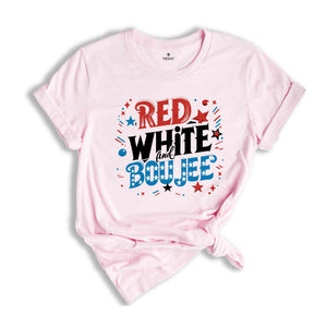 Red White and Boujee Shirt, Funny 4th of July Shirt, Women's Memorial Day Tshirt, American Flag Shirt,