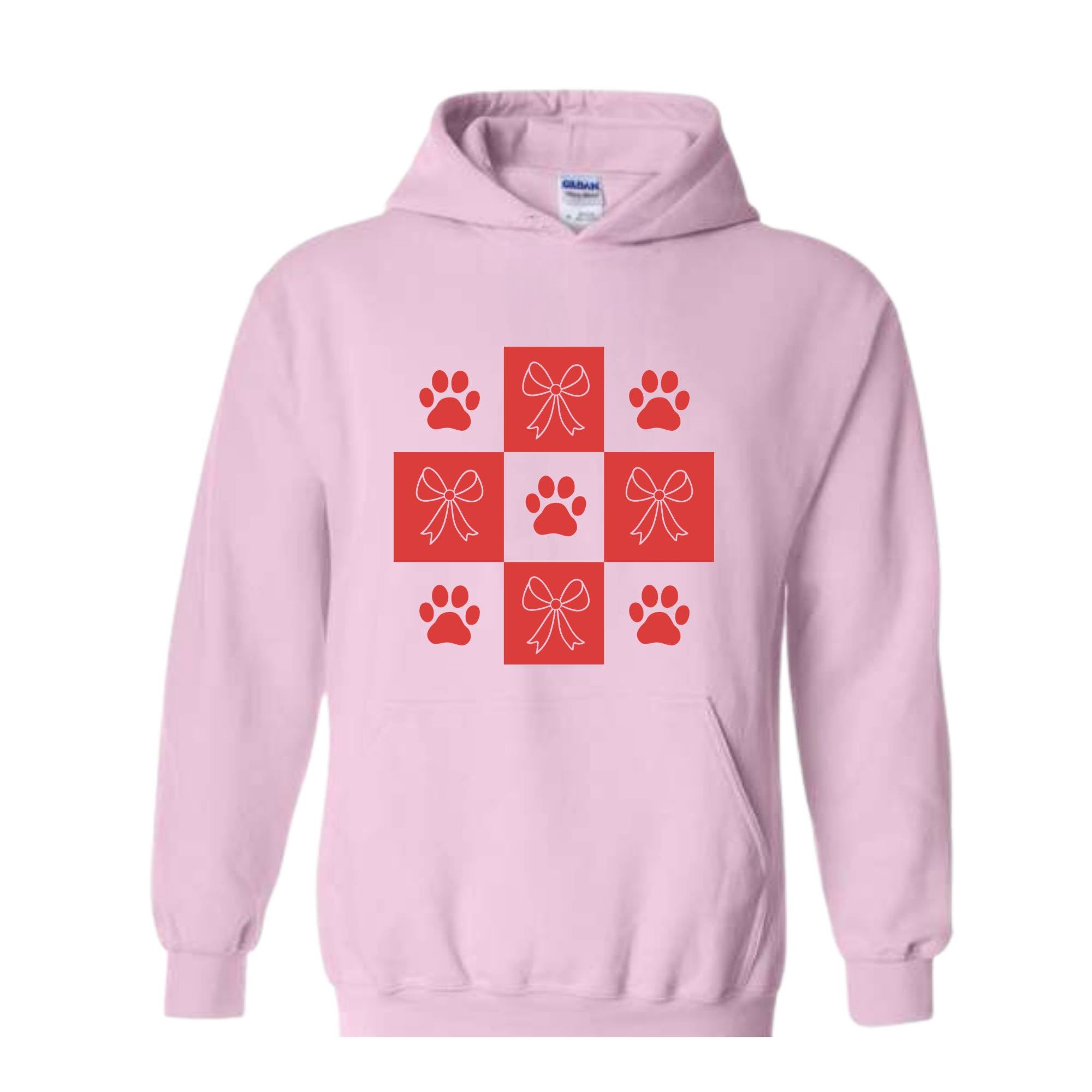 Dog Valentine Heart Sweatshirt, Valentine's Day Dog Hoodie, Pet Lover Gift Hoodie, Heart Paw Hoodie, Cute Dog Hoodie, Valentine's Hoodie