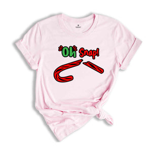 Oh Snap Broken Candy Cane Shirt, Oh Snap Shirt, Christmas Shirt, Candy Cane Shirt, Christmas Sweatshirt, Broken Candy Tee