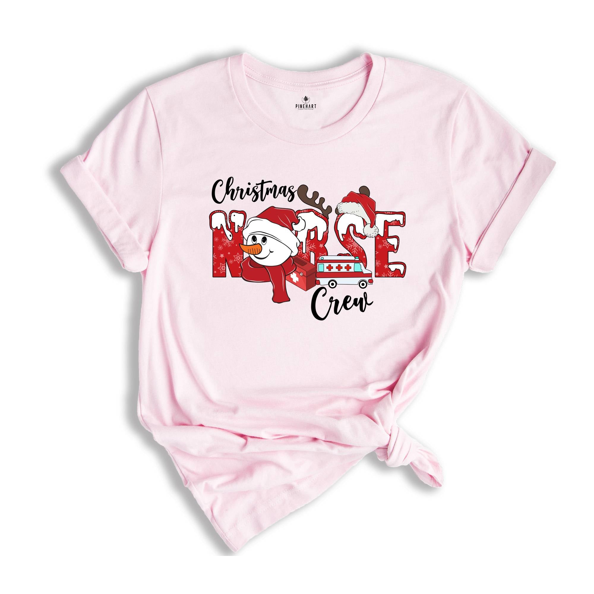 Christmas Nurse Crew Shirt, Matching Xmas Nurse Tee, Christmas Nurse Gift, ER Nurse Shirt, Nurse Vibes T-Shirt, Santa Nurse Tee