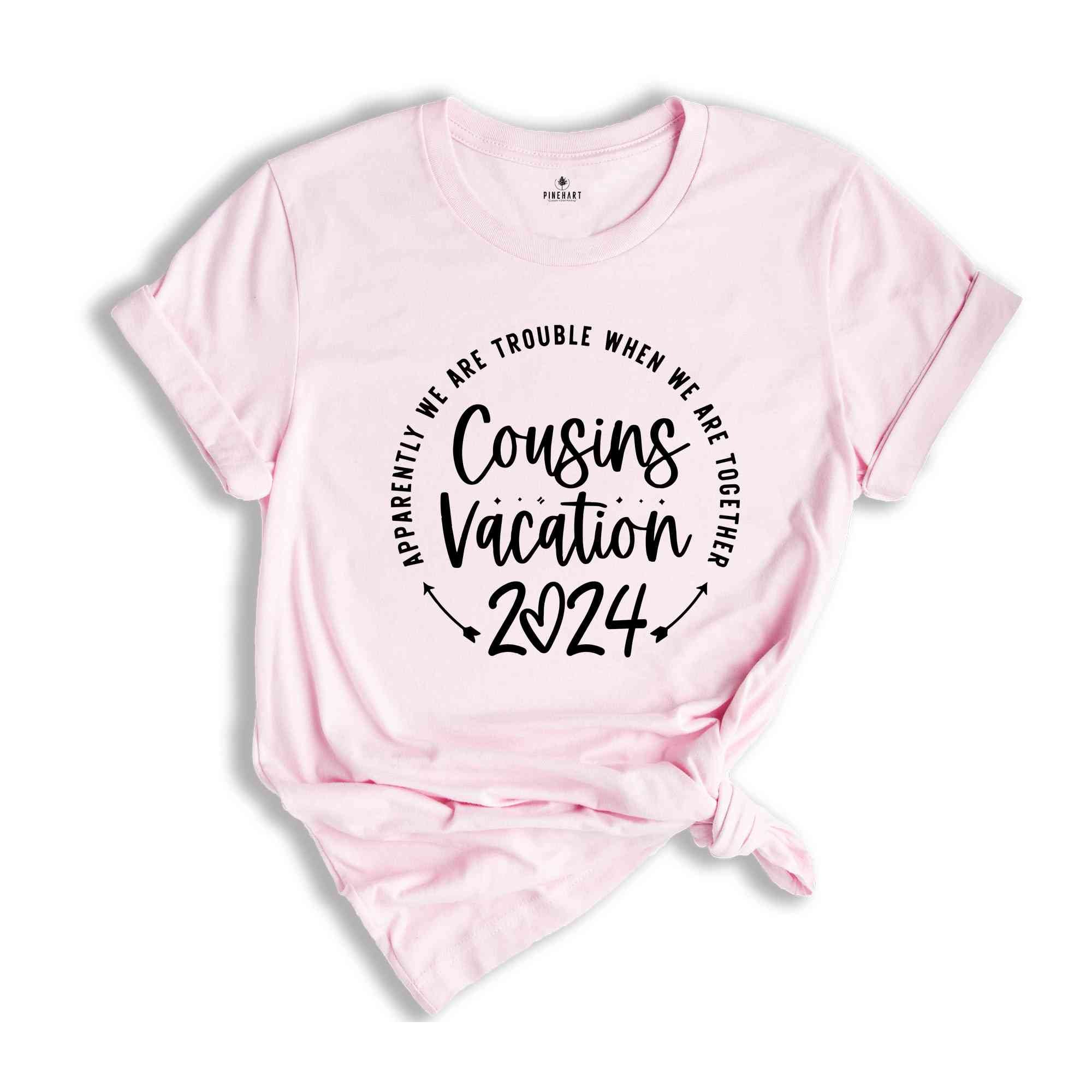 Cousins Vacation Shirt, Warning 2024 Cousin Trip In Progress, Vacation Tee, Cousin Trip T-Shirt, Matching Cousin Vacation Tee